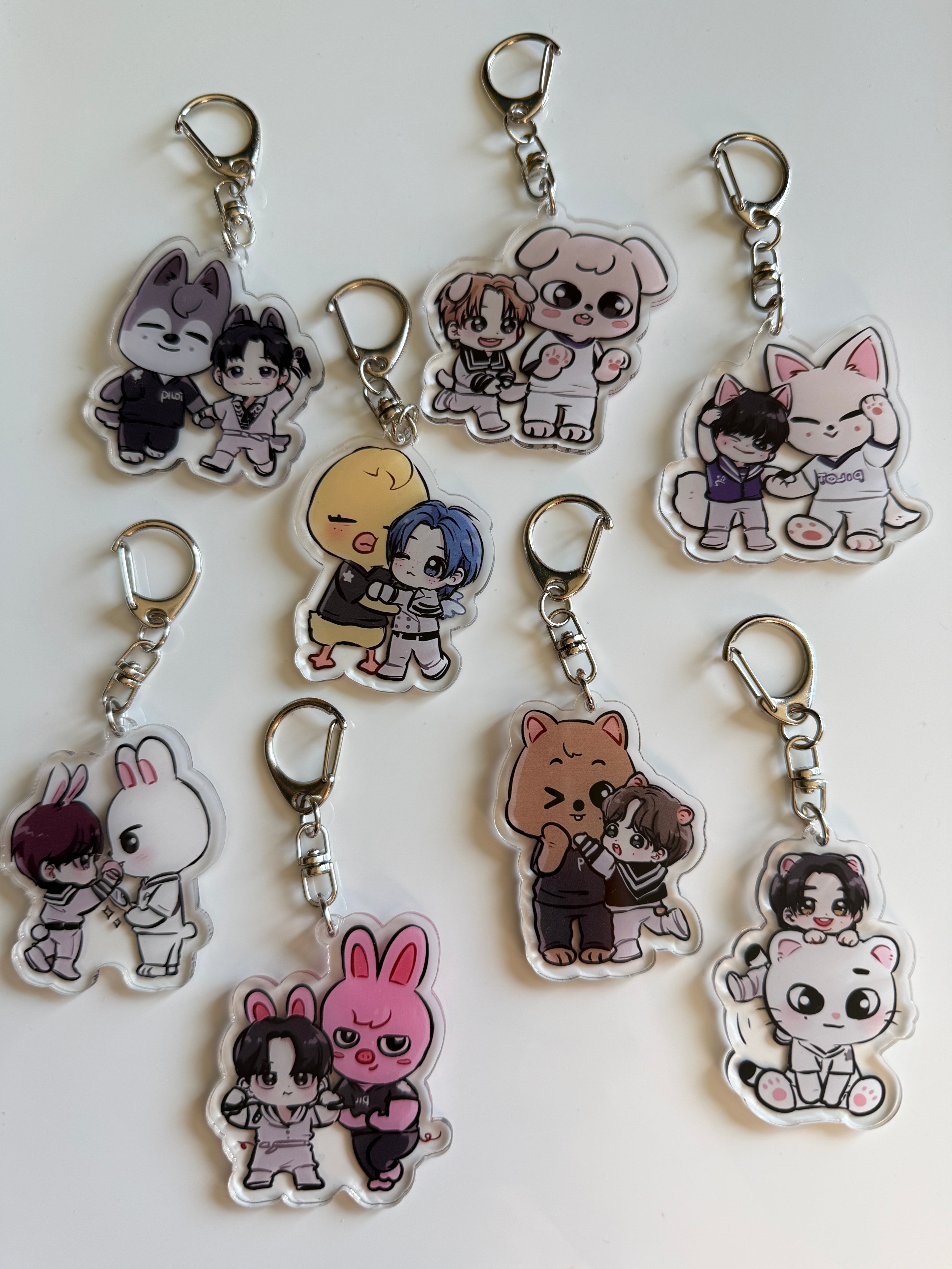 Handmade Stray Kids Keychains, Skzoo keychain, Fan made merch