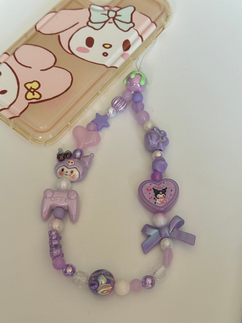 Kawaii Beaded Character Phone Charm – Pastel Mischief or Gothic Gamer