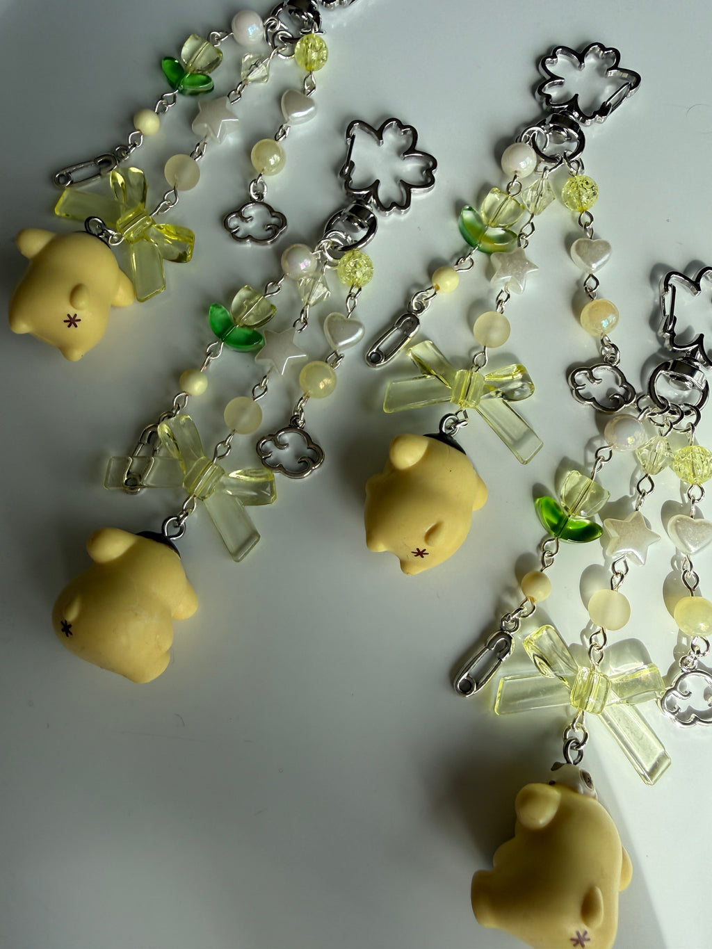 Lemon Clover PomPompurin Pudding Keychain
