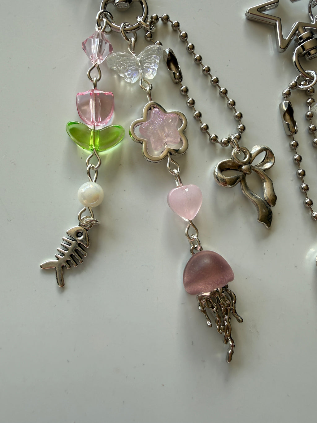 Daydream Coquette Bag Charm – Flowers, Bow & Hearts
