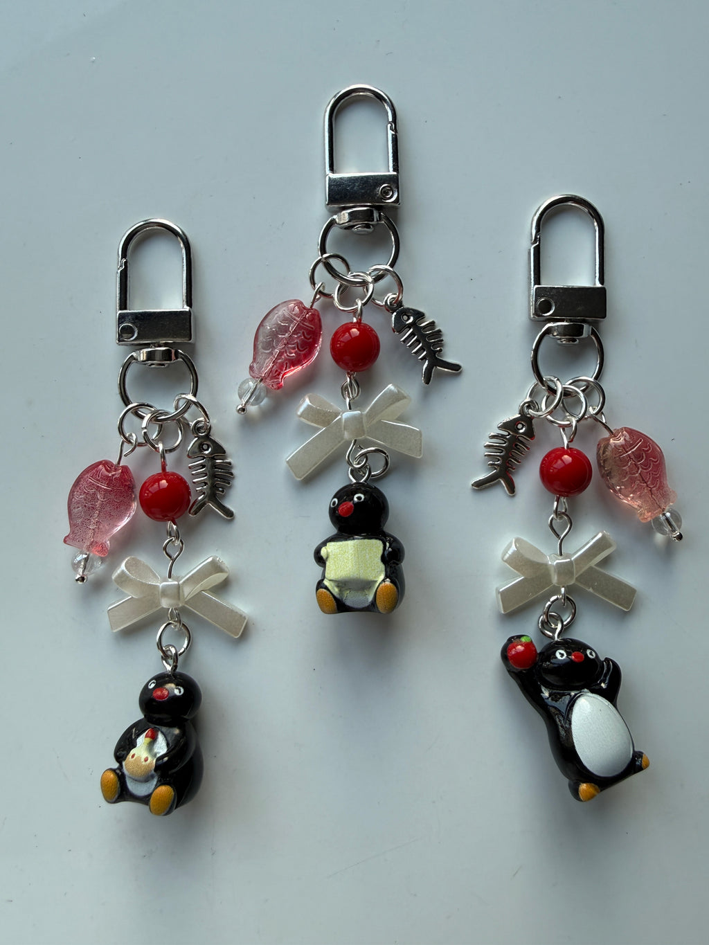 Handmade Pingu Inspired Keychain– Kawaii Y2K Keychain version 2