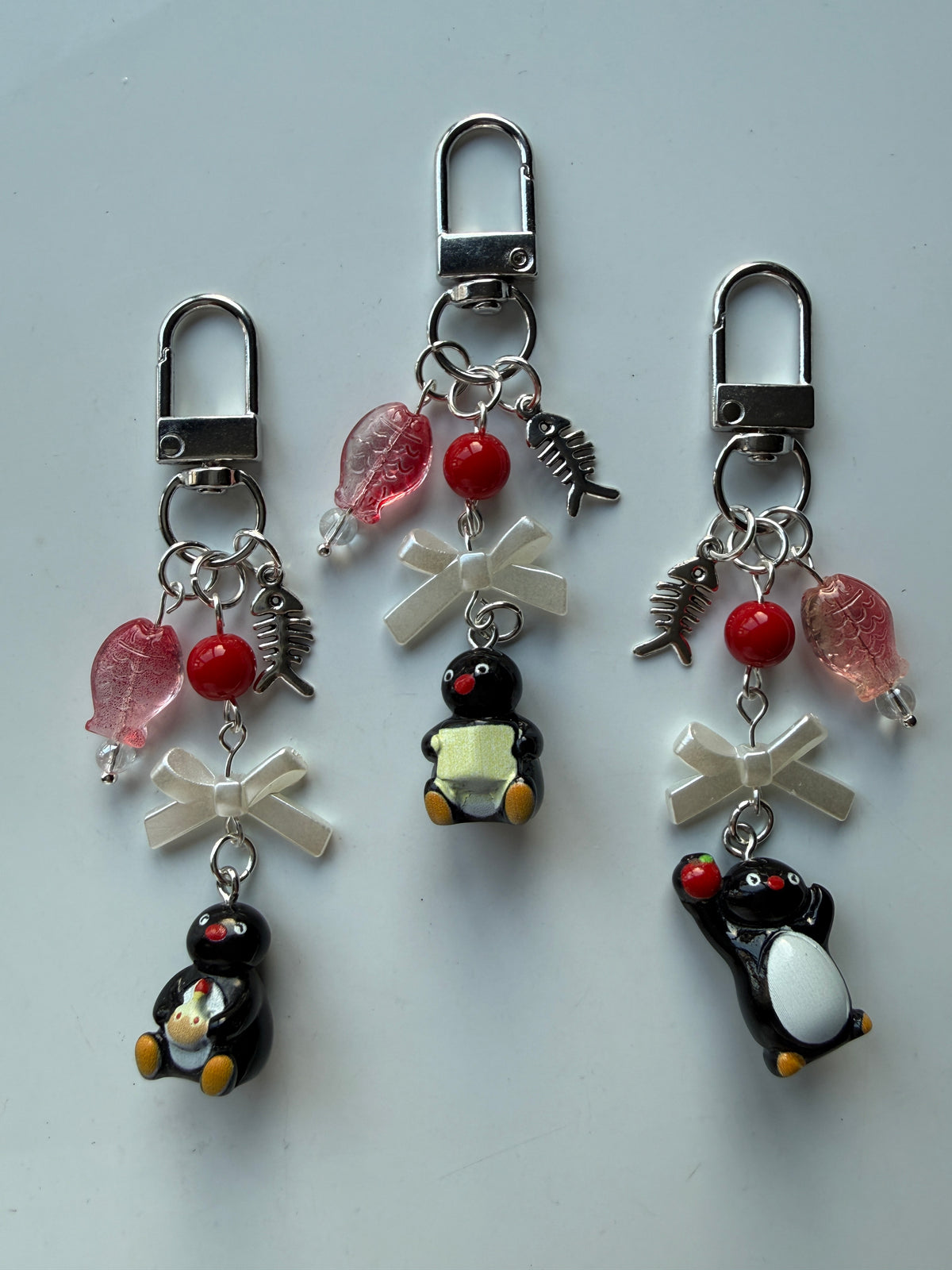 Handmade Pingu Inspired Keychain– Kawaii Y2K Keychain version 2