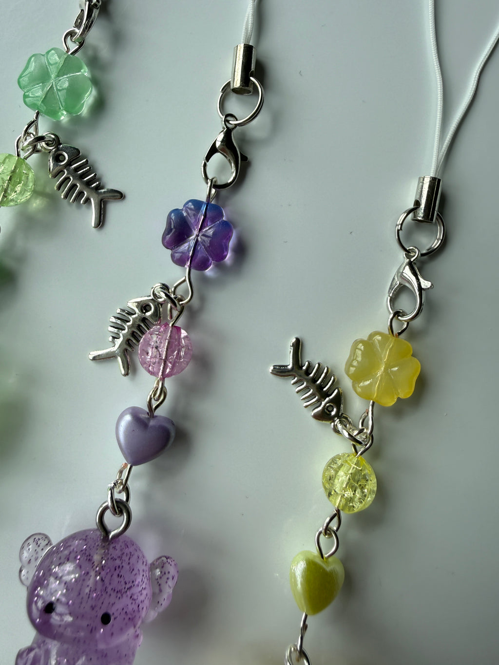 Handmade Glow-in-the-Dark Axolotl Phone Charm | Oceancore Collection