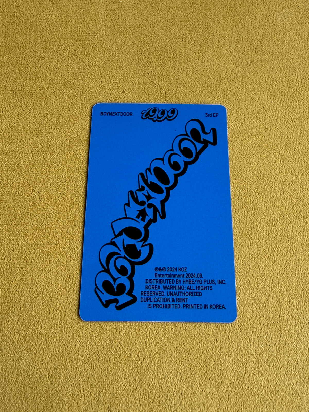 BOYNEXTDOOR 19.99 Taesan Official Photocard | BND