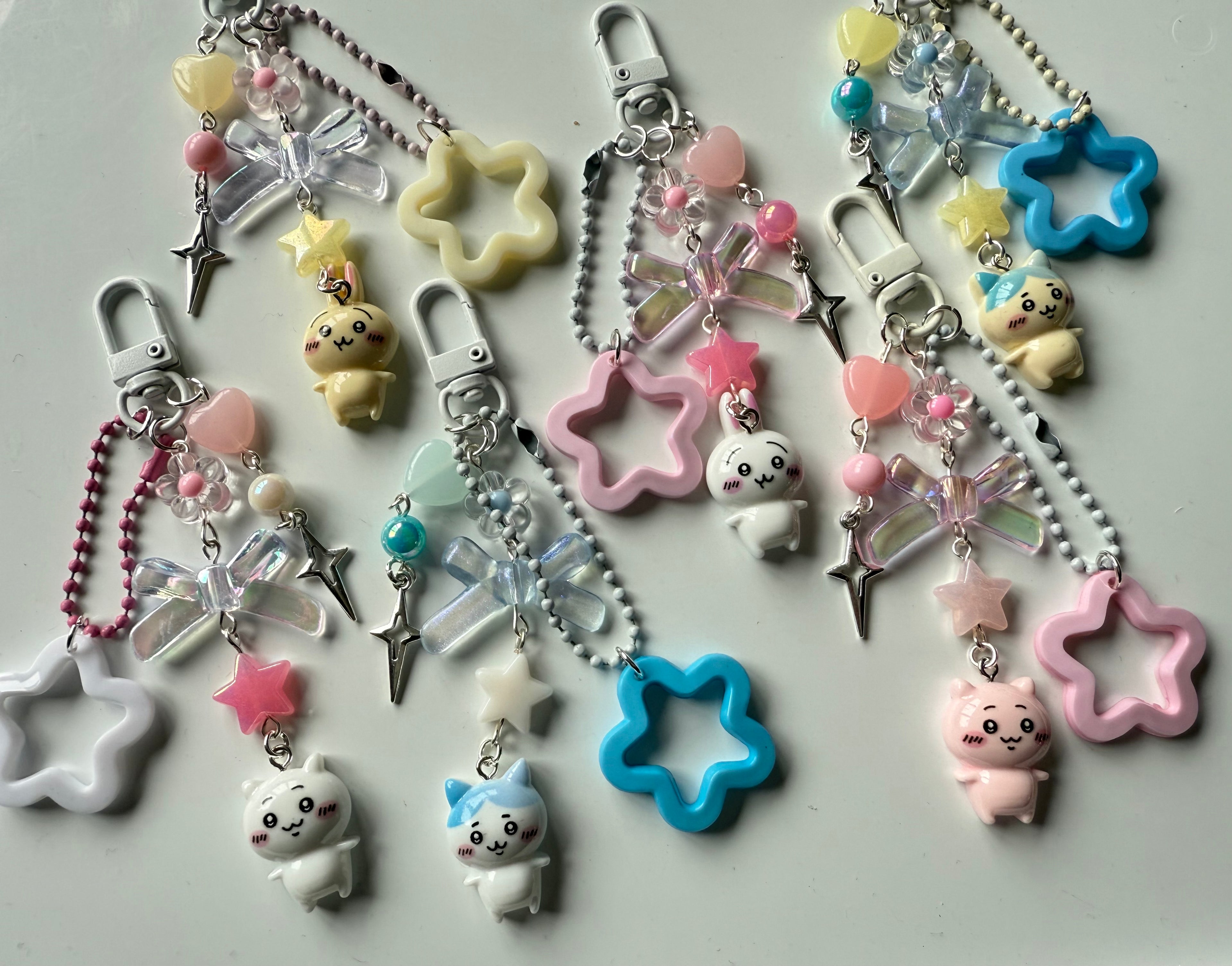 Handmade Chiikawa Beaded Keychain: Kawaii Keychain