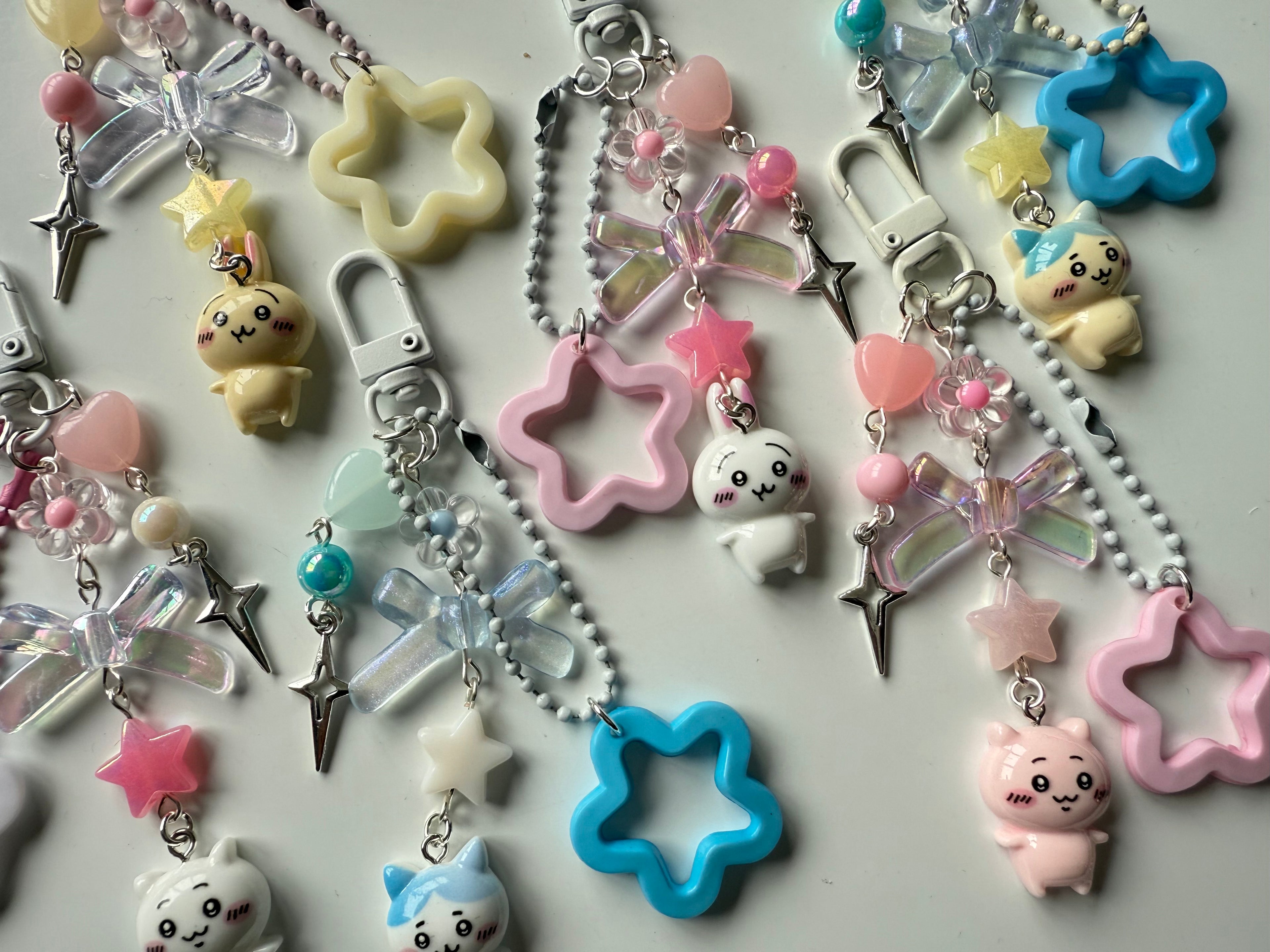 Handmade Chiikawa Beaded Keychain: Kawaii Keychain