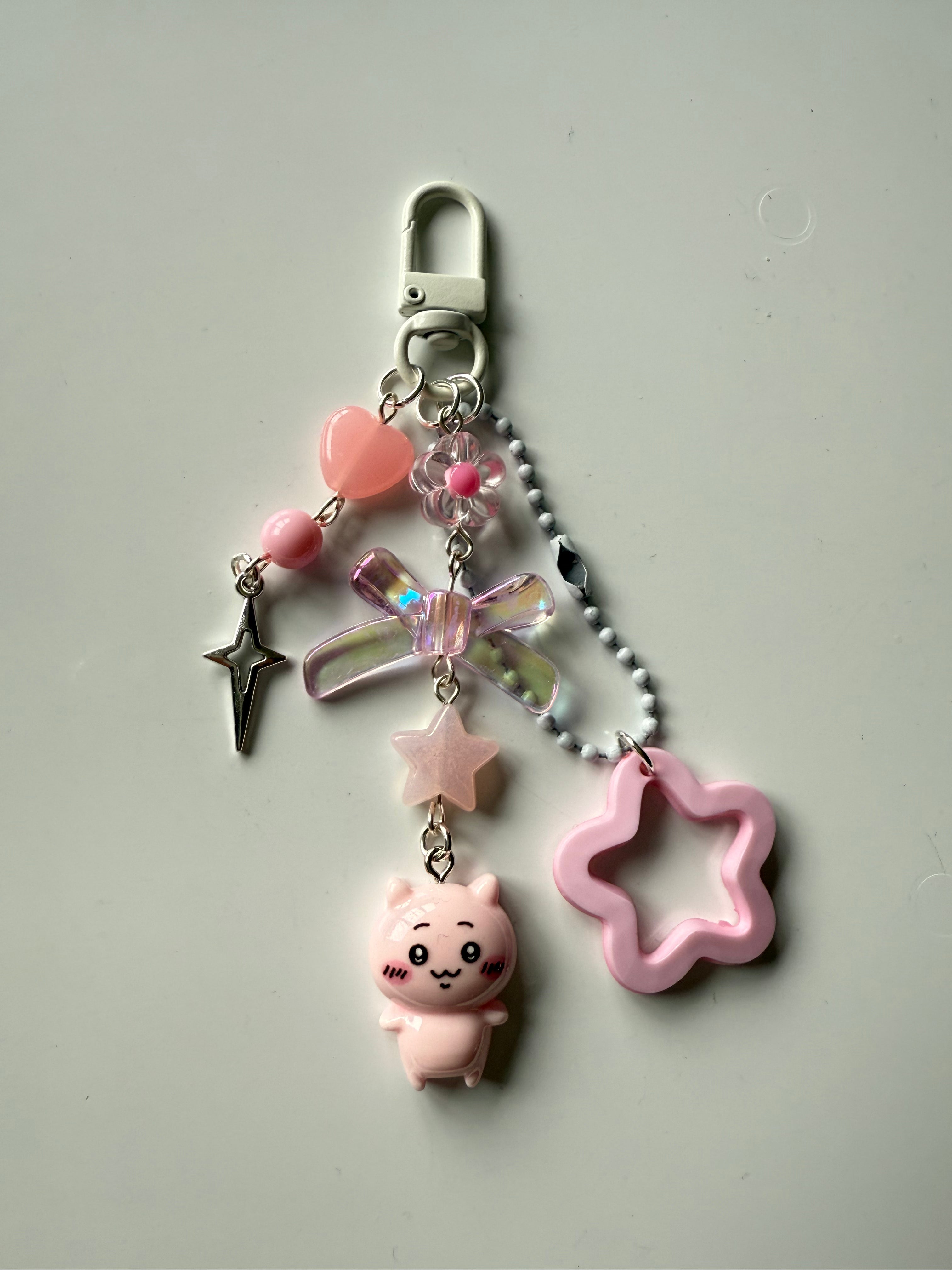 Handmade Chiikawa Beaded Keychain: Kawaii Keychain