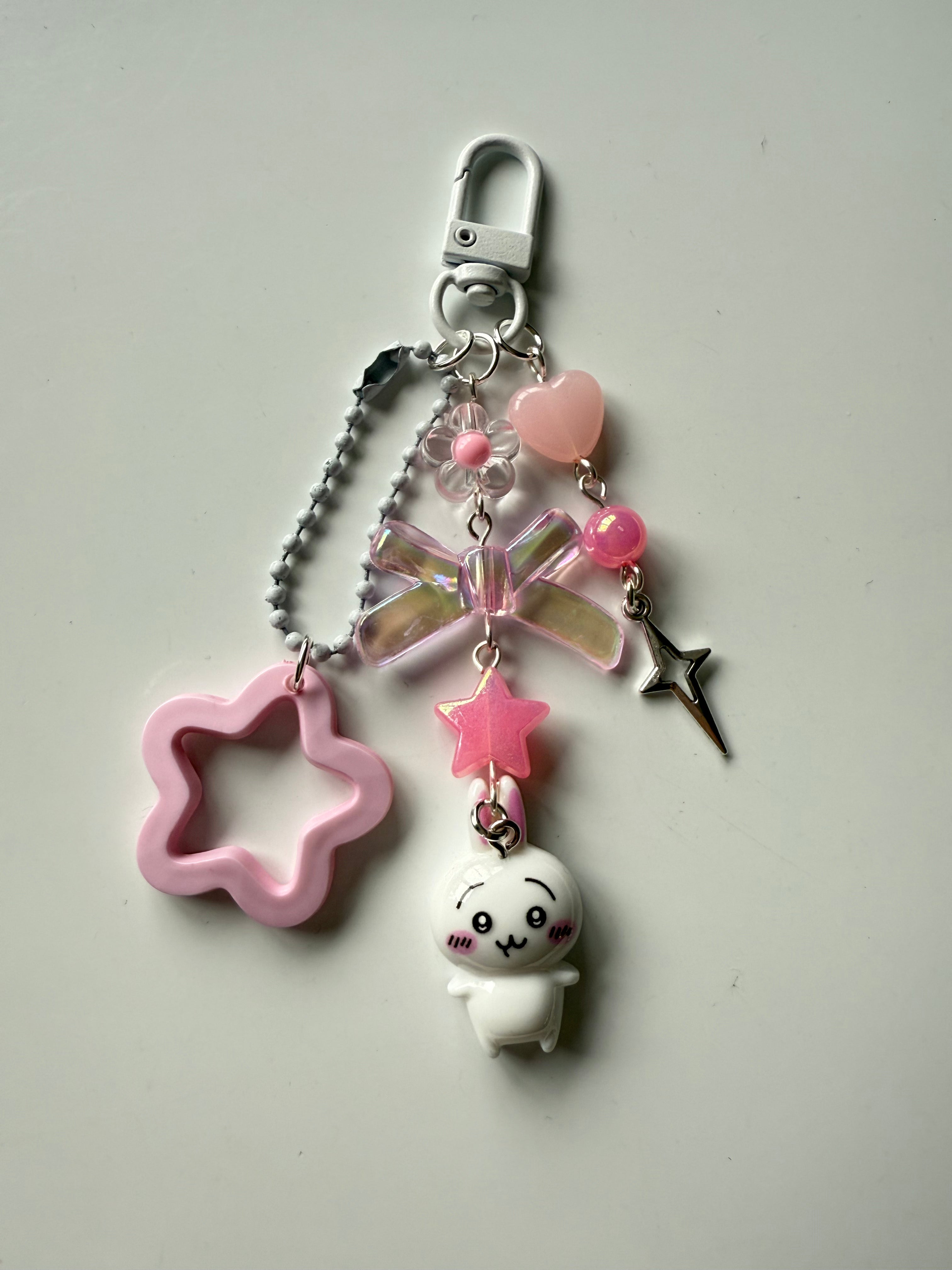Handmade Chiikawa Beaded Keychain: Kawaii Keychain