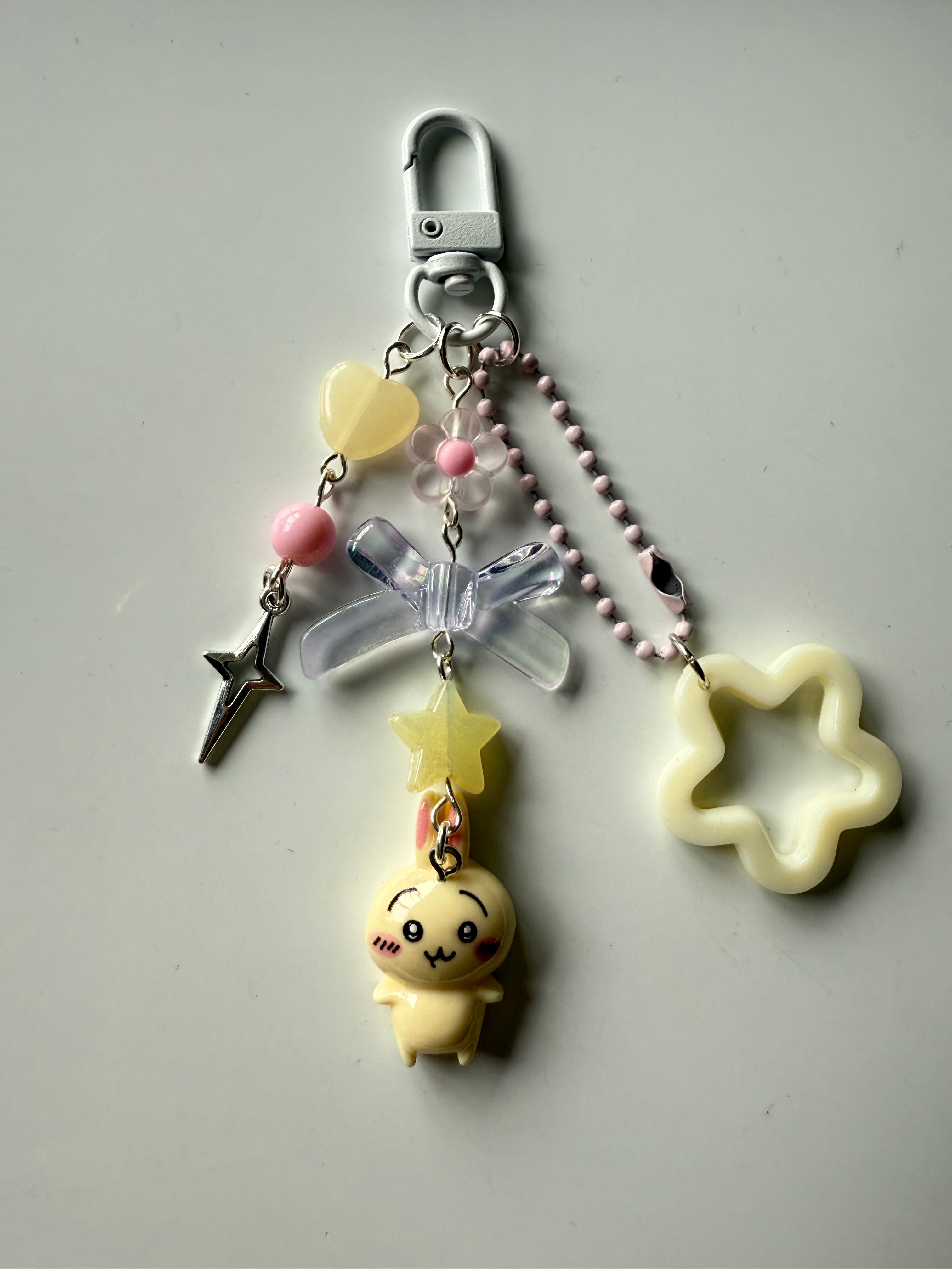 Handmade Chiikawa Beaded Keychain: Kawaii Keychain
