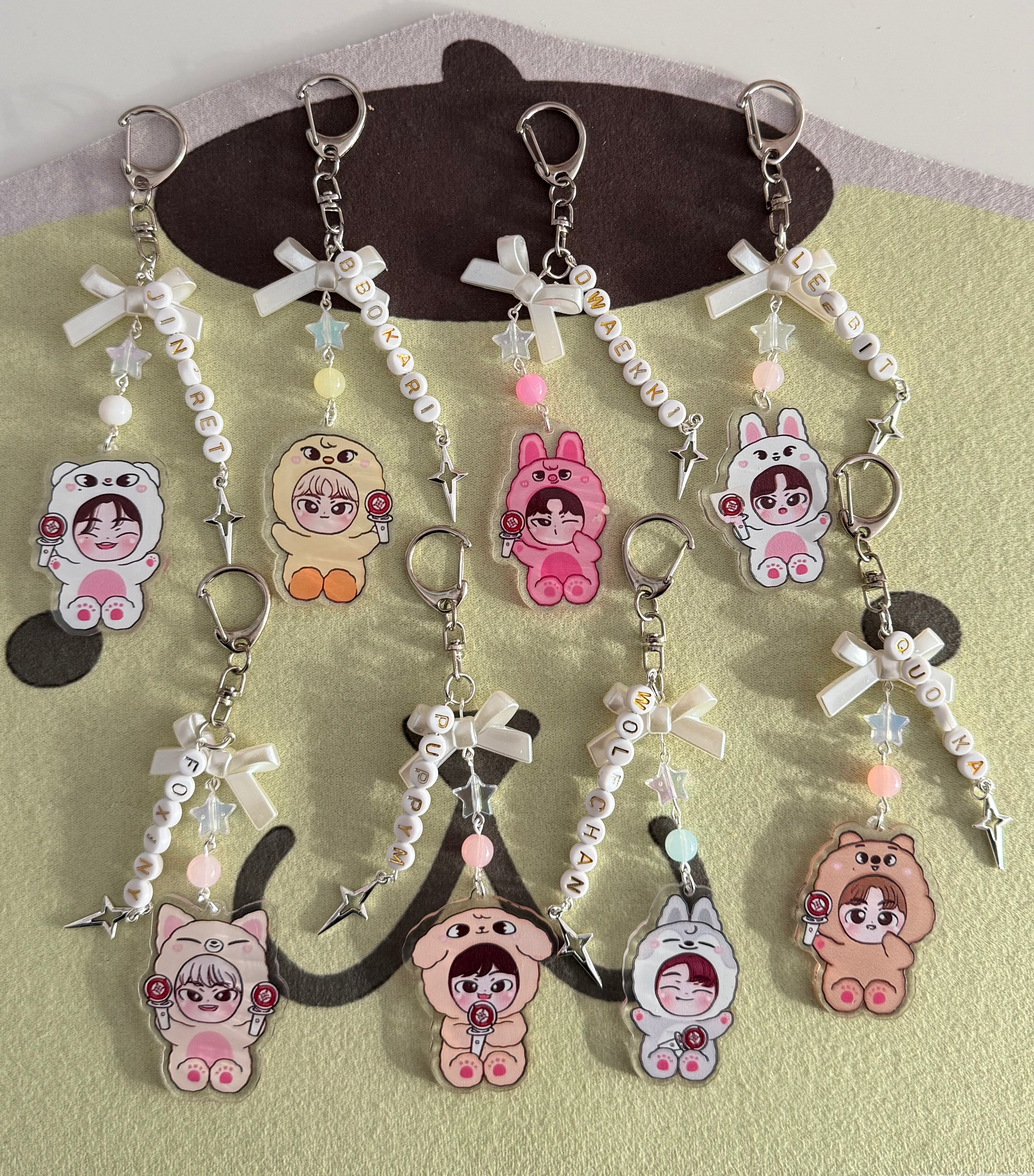 Handmade Stray Kids Skzoo Bias Keychains