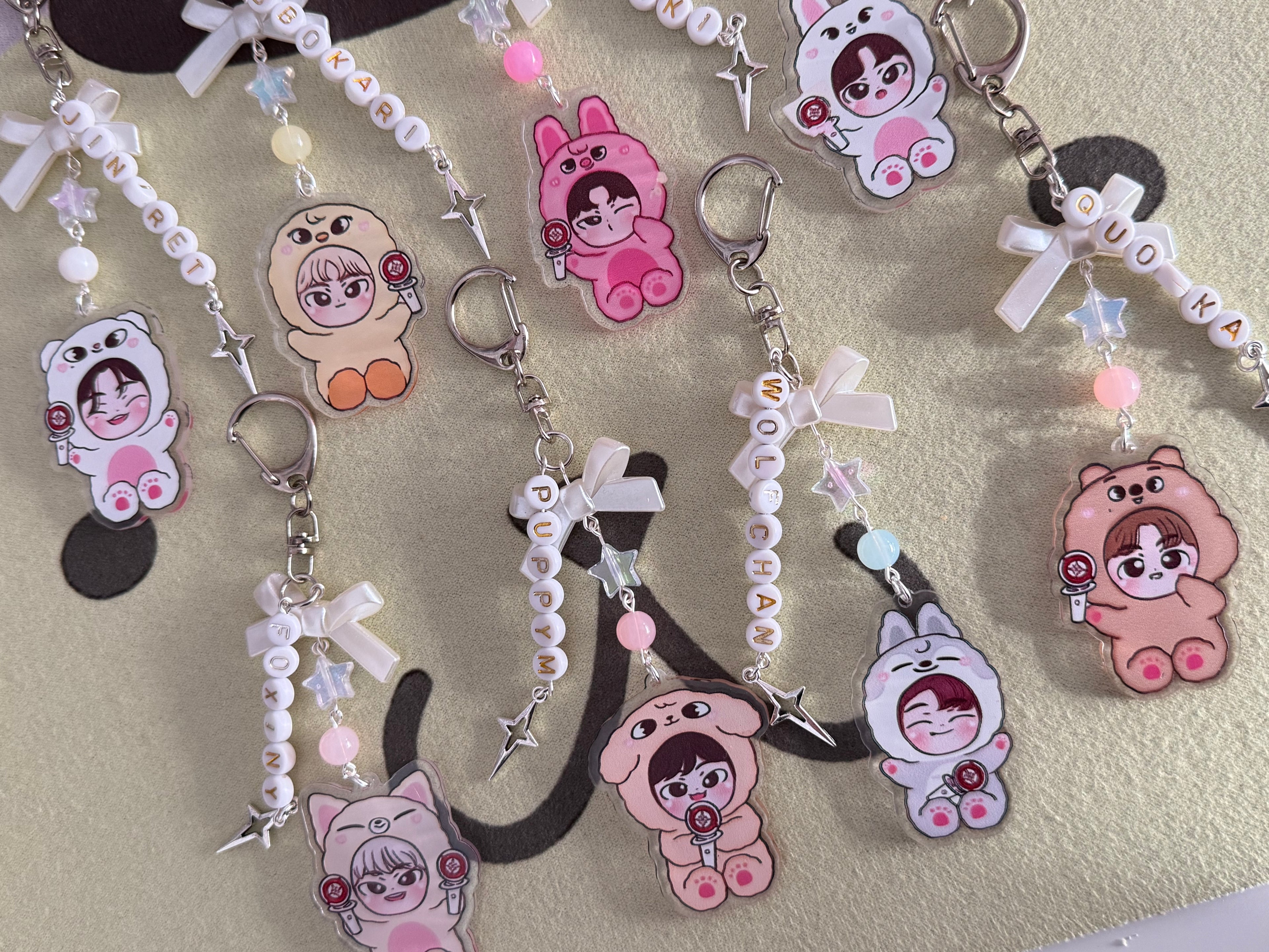 Handmade Stray Kids Skzoo Bias Keychains