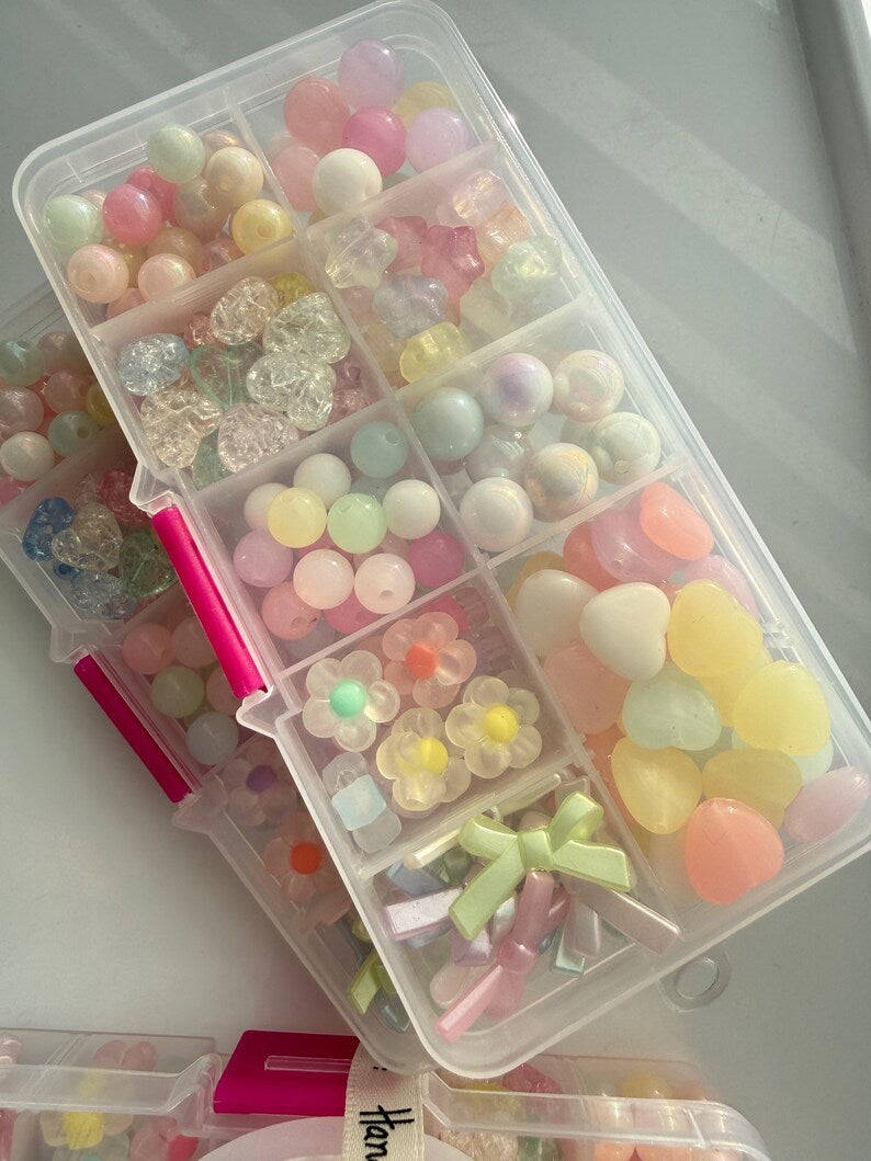 A box of cuteness Handmade Kawaii Bead kit, Hand picked by Me... Beadsbylillixx