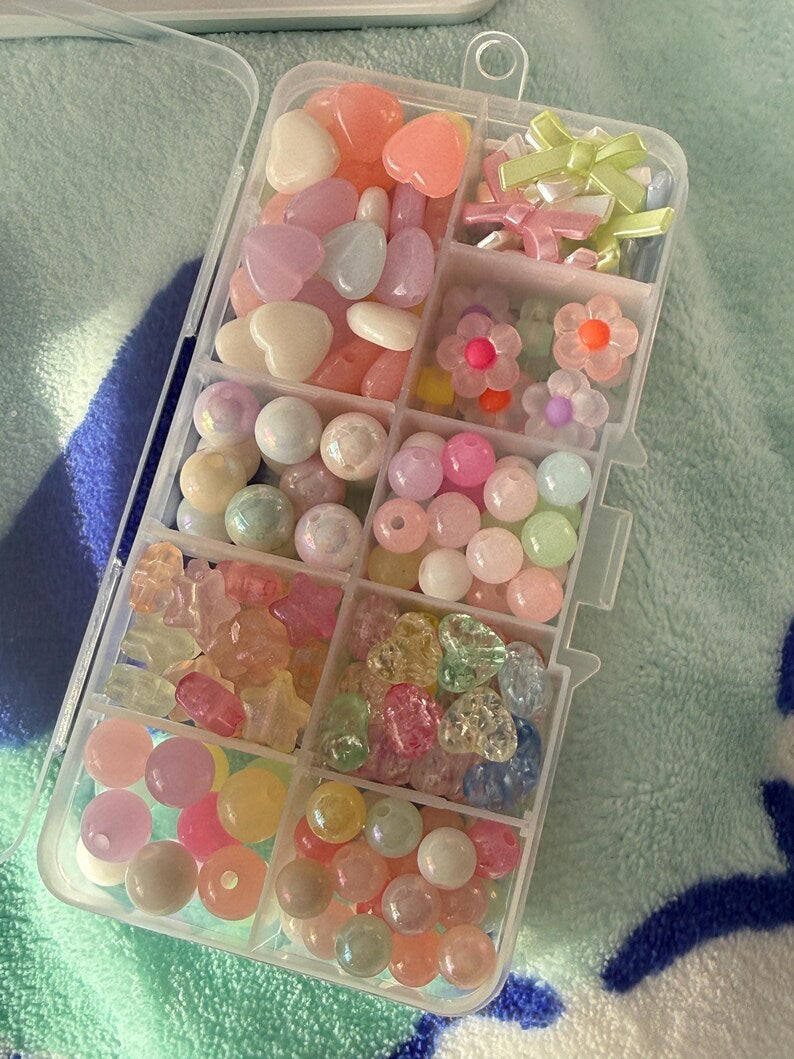 A box of cuteness Handmade Kawaii Bead kit, Hand picked by Me... Beadsbylillixx