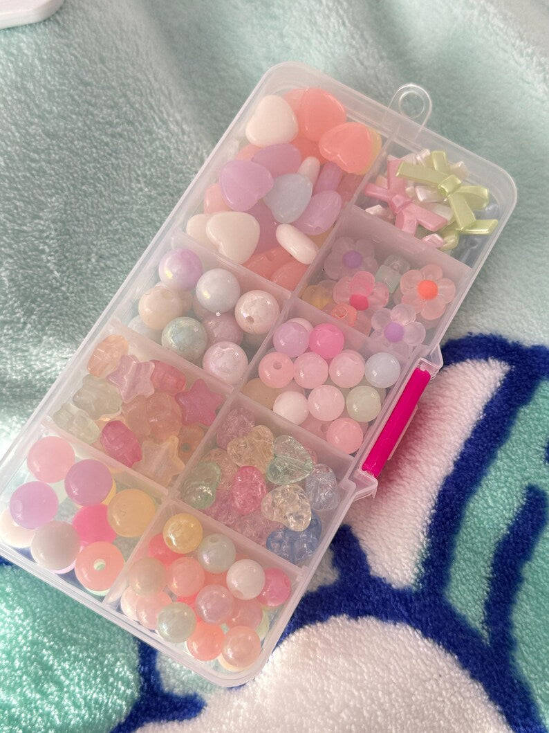 A box of cuteness Handmade Kawaii Bead kit, Hand picked by Me... Beadsbylillixx