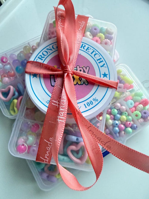 A box of cuteness Handmade Kawaii Bead kit, Hand picked by Me, Get Creative!!.. Beadsbylillixx