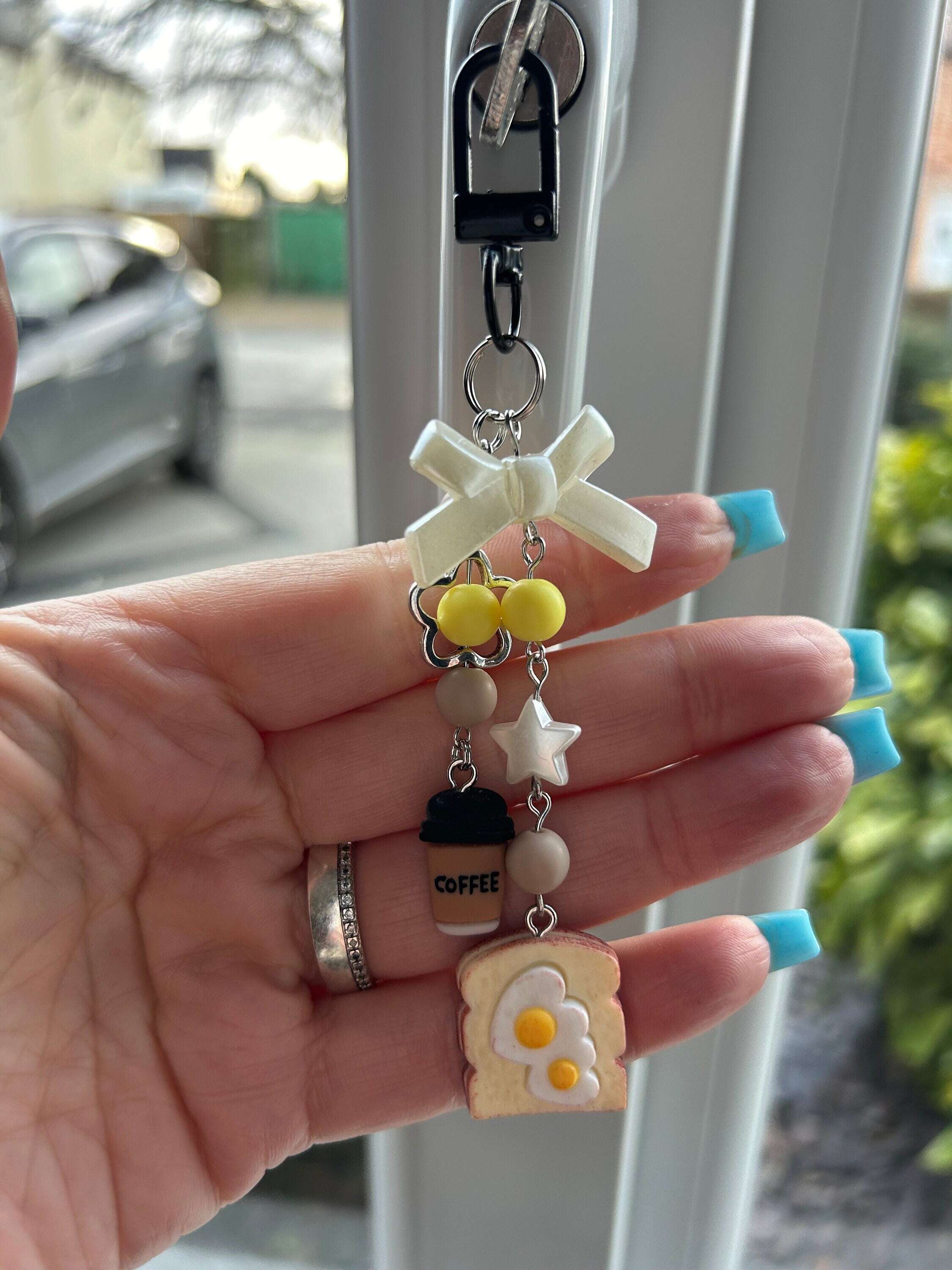 HANDMADE Cute Kawaii Breakfast Keychain