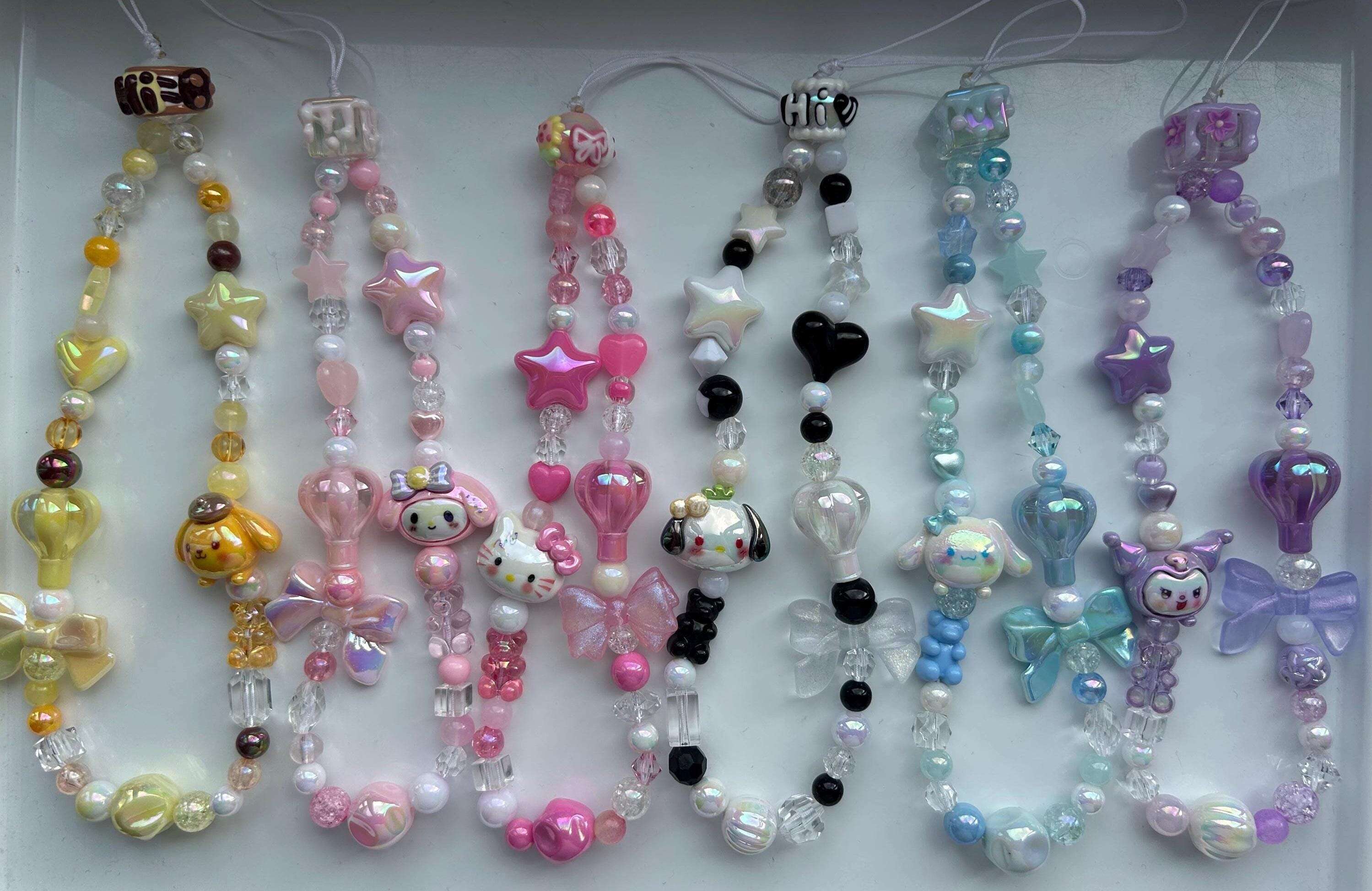 HANDMADE Cute Sanrio Inspired Hot Air Balloon Phone Charms