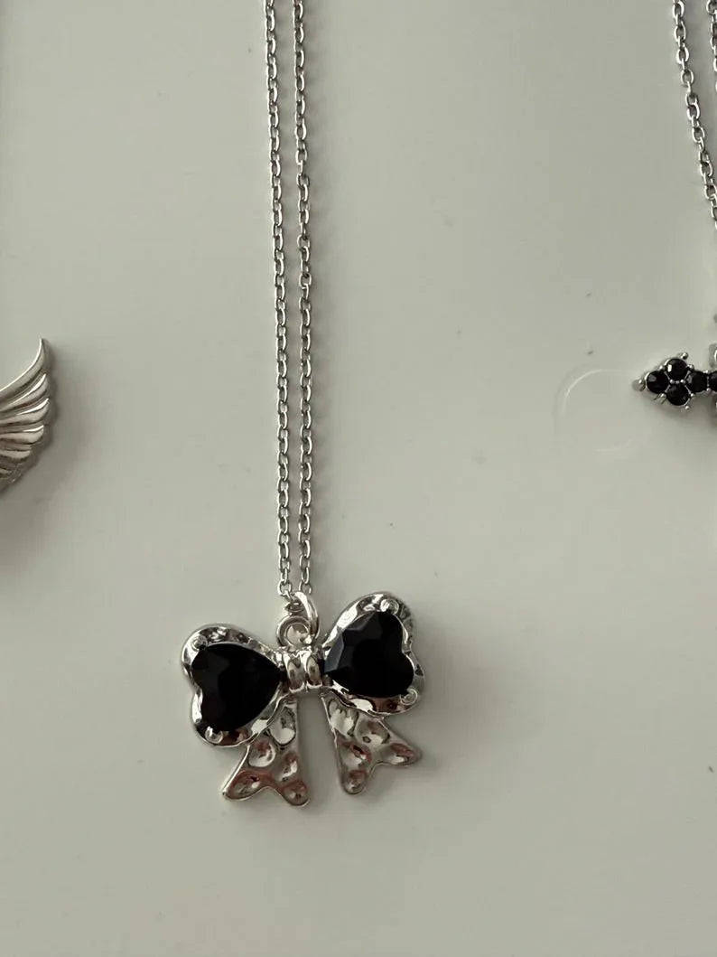 Absolutely Stunning Handmade Whimsical Black Gem Necklaces 17” Beadsbylillixx