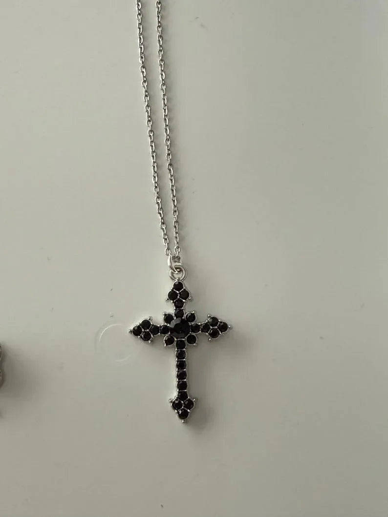 Absolutely Stunning Handmade Whimsical Black Gem Necklaces 17” Beadsbylillixx