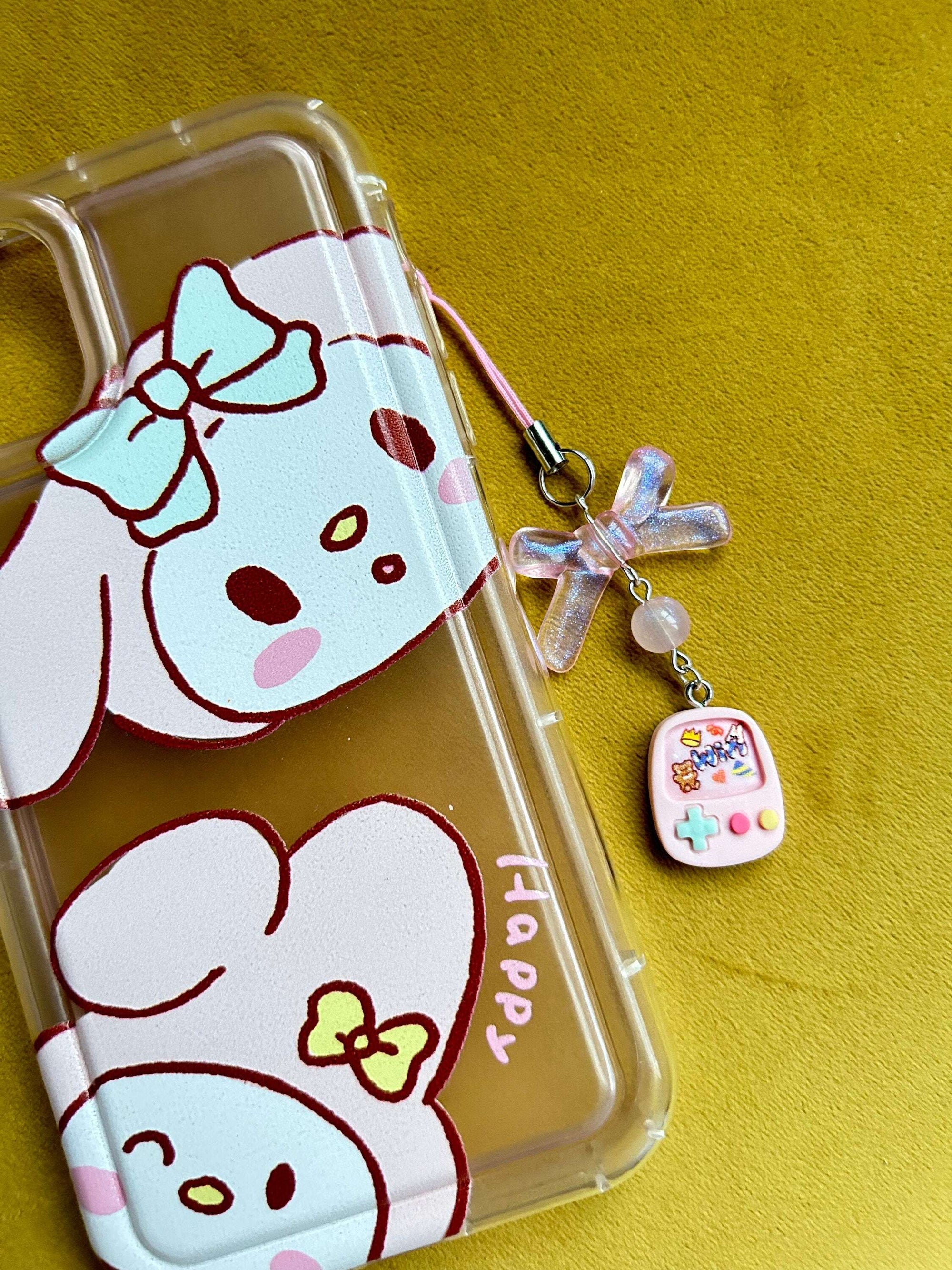 HANDMADE Cute Kawaii Games Console Phone charms Pink