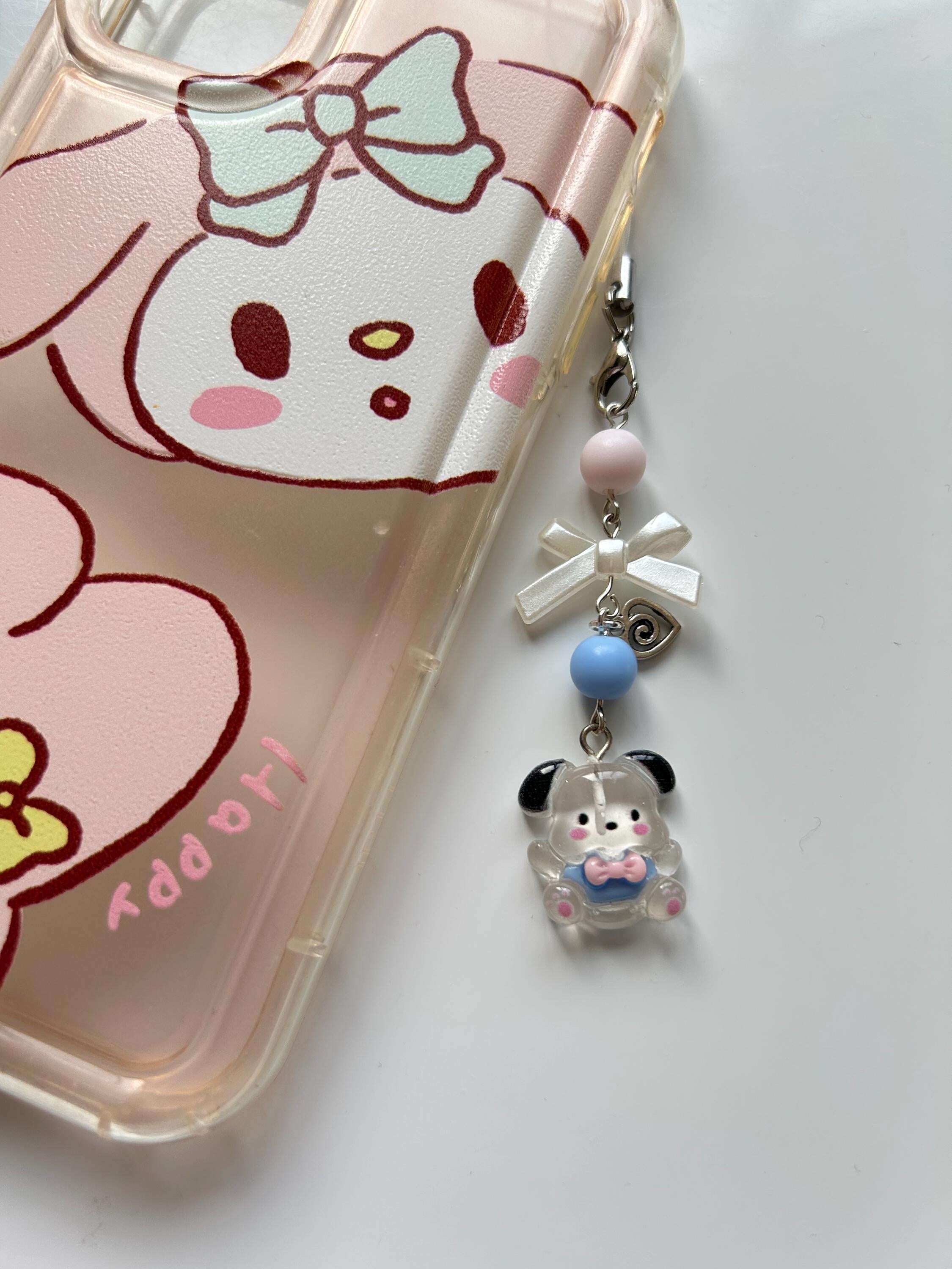 HANDMADE Cute Hello Kitty and Friends Inspired Phone Charms Pochacco