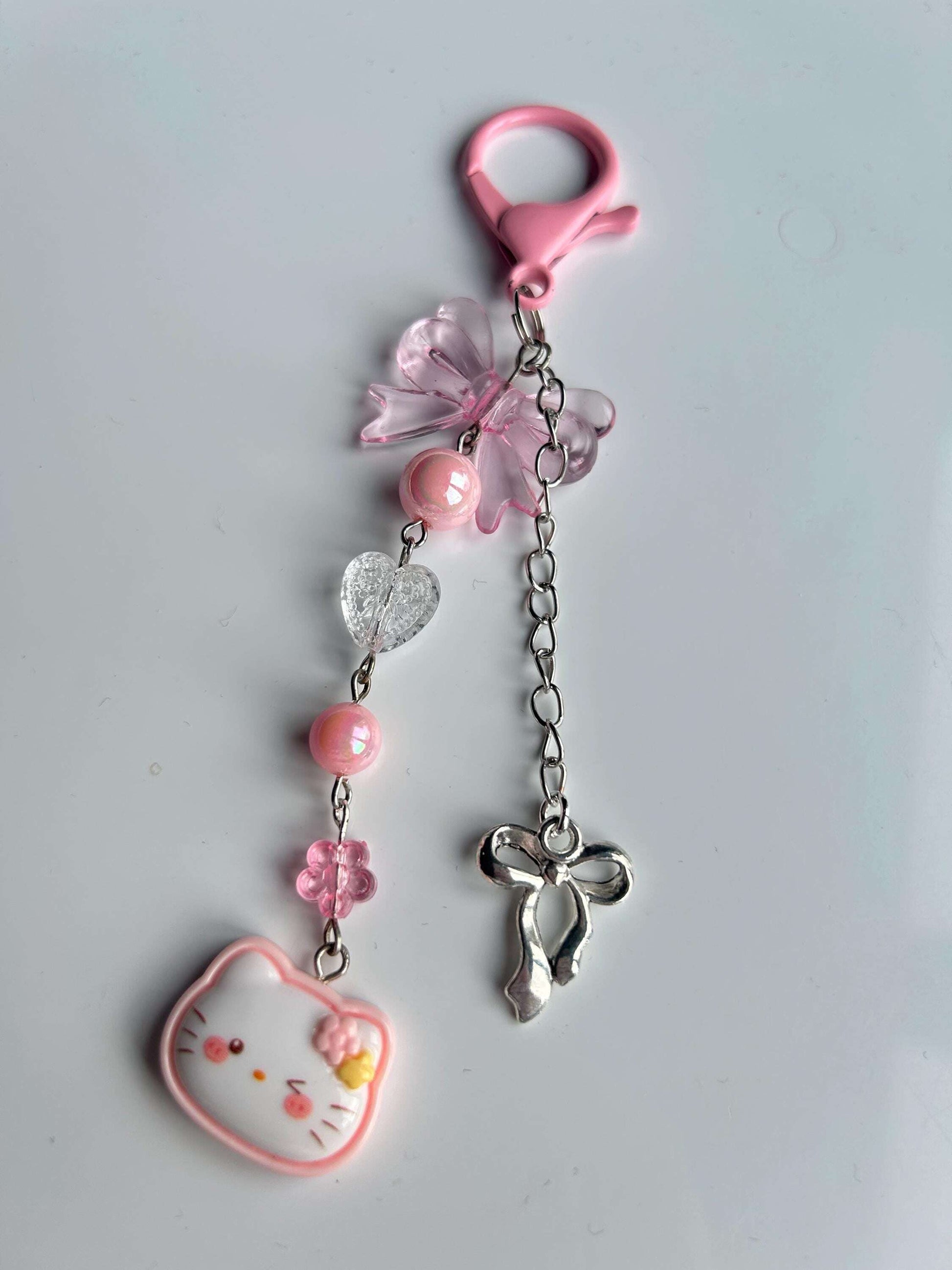 Super Cute Handmade Kawaii Sanrio Themed Keychains HK Bow