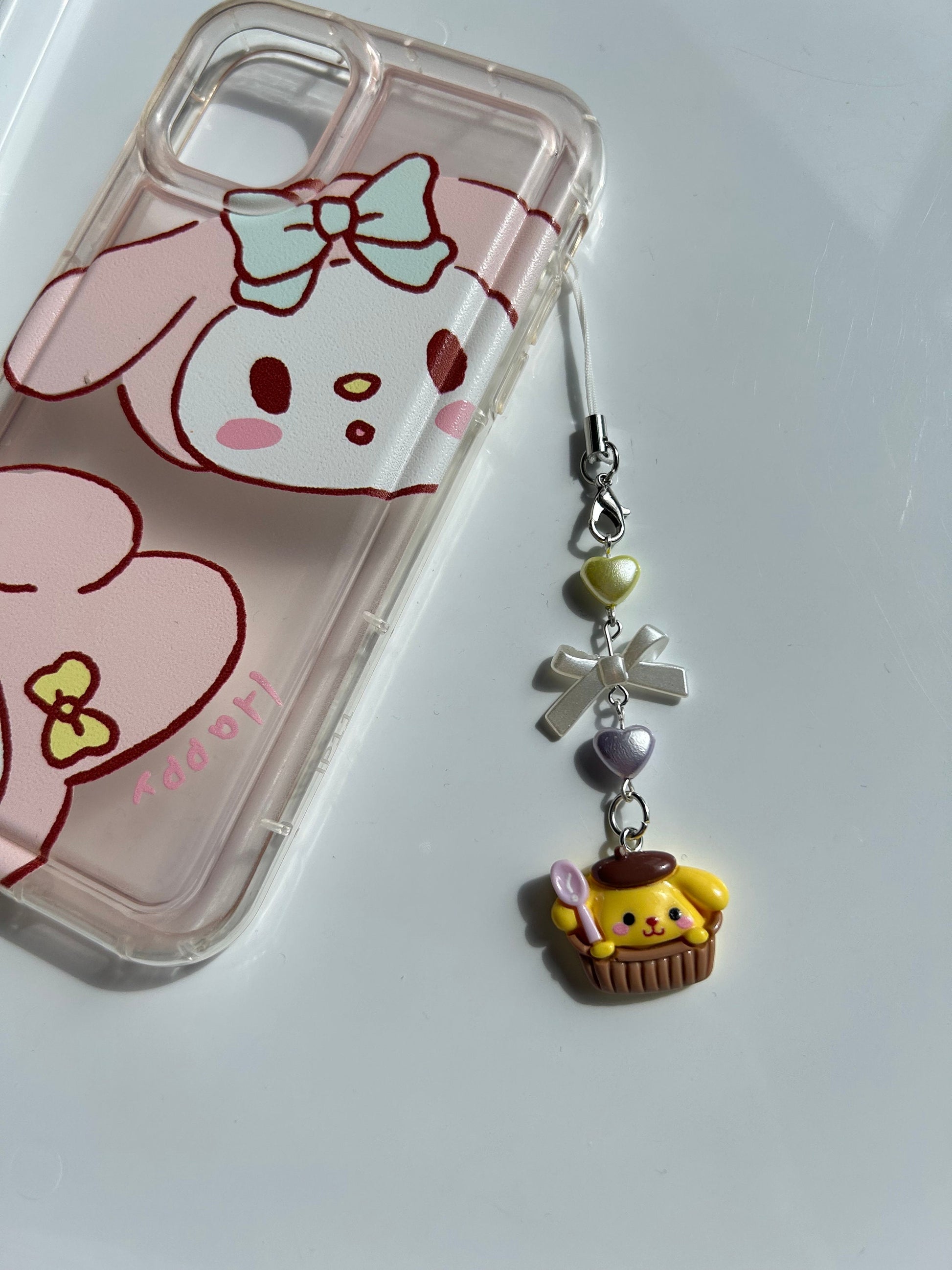 HANDMADE Cute Pompompurin Inspired Pudding Phone Charm