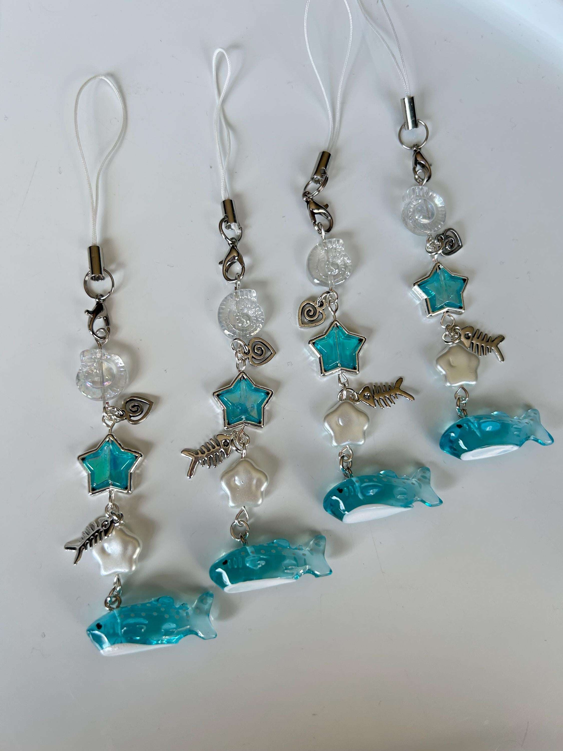 HANDMADE Cute NEW Kawaii Whale Shark Phone Charms