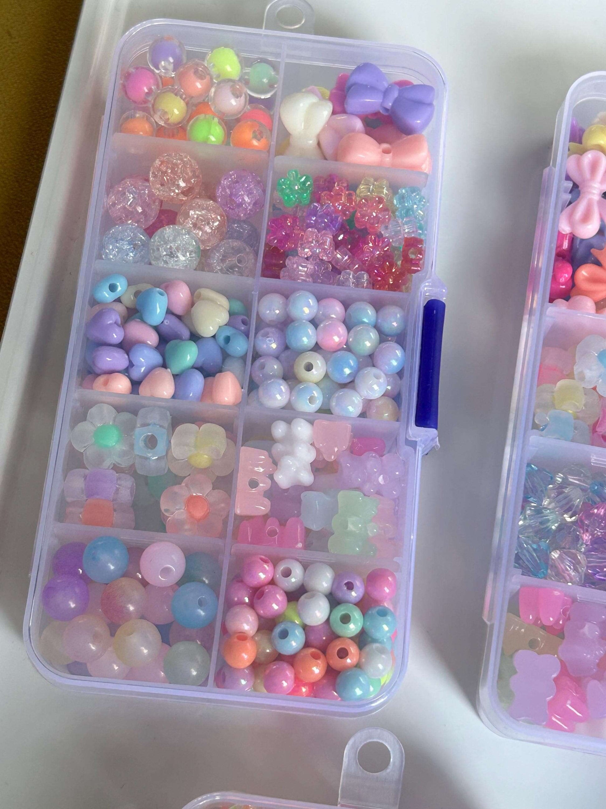 NEW Box of Cuteness Handmade Kawaii Bead Kit Mini Macaron Bears