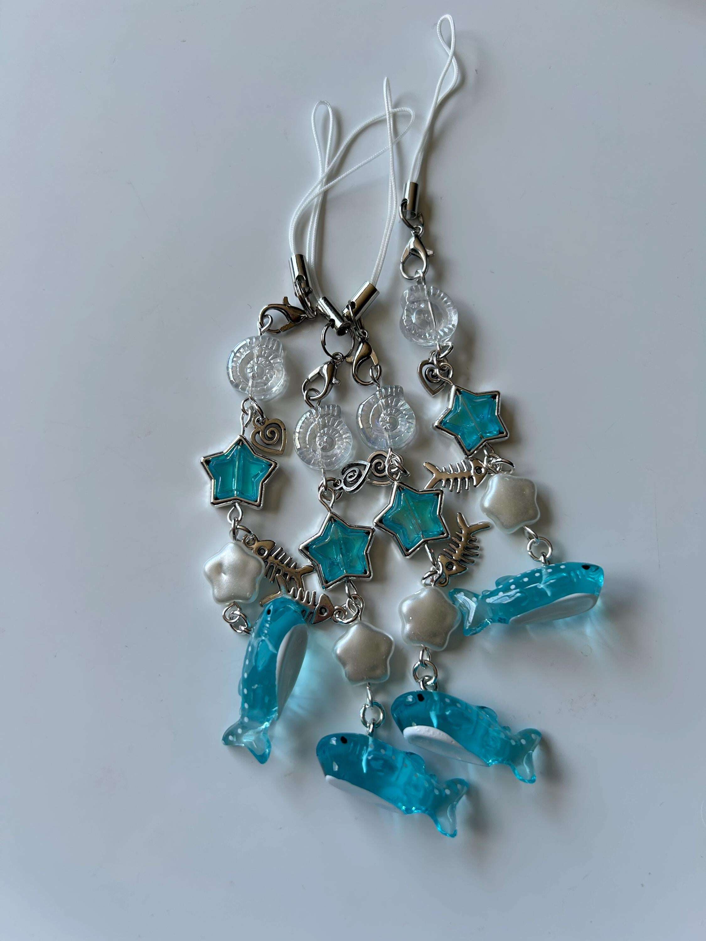 HANDMADE Cute NEW Kawaii Whale Shark Phone Charms