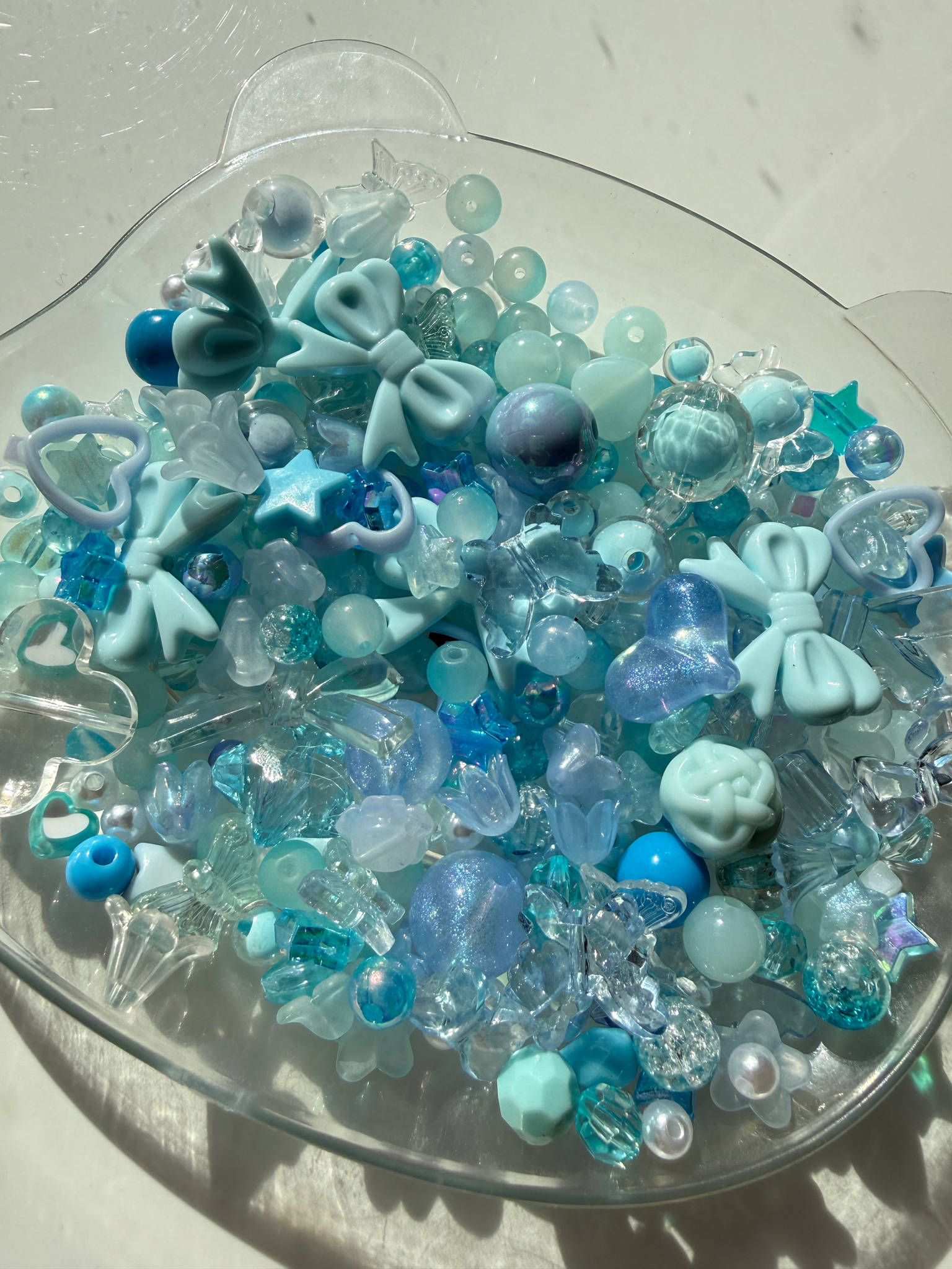 Blue Bead Mix – Ocean Blue Kawaii Bead Soup | Acrylic Craft Beads for Jewelry, Phone Charms, Bracelets & Keychains Beadsbylillixx