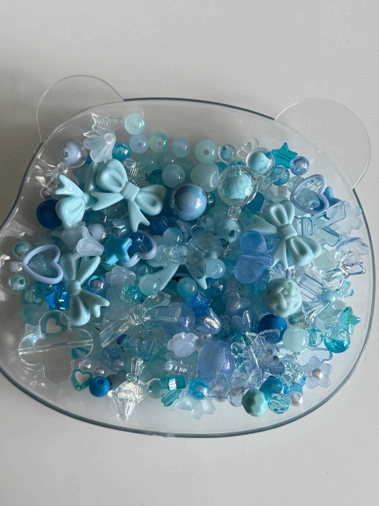 Blue Bead Mix – Ocean Blue Kawaii Bead Soup | Acrylic Craft Beads for Jewelry, Phone Charms, Bracelets & Keychains Beadsbylillixx
