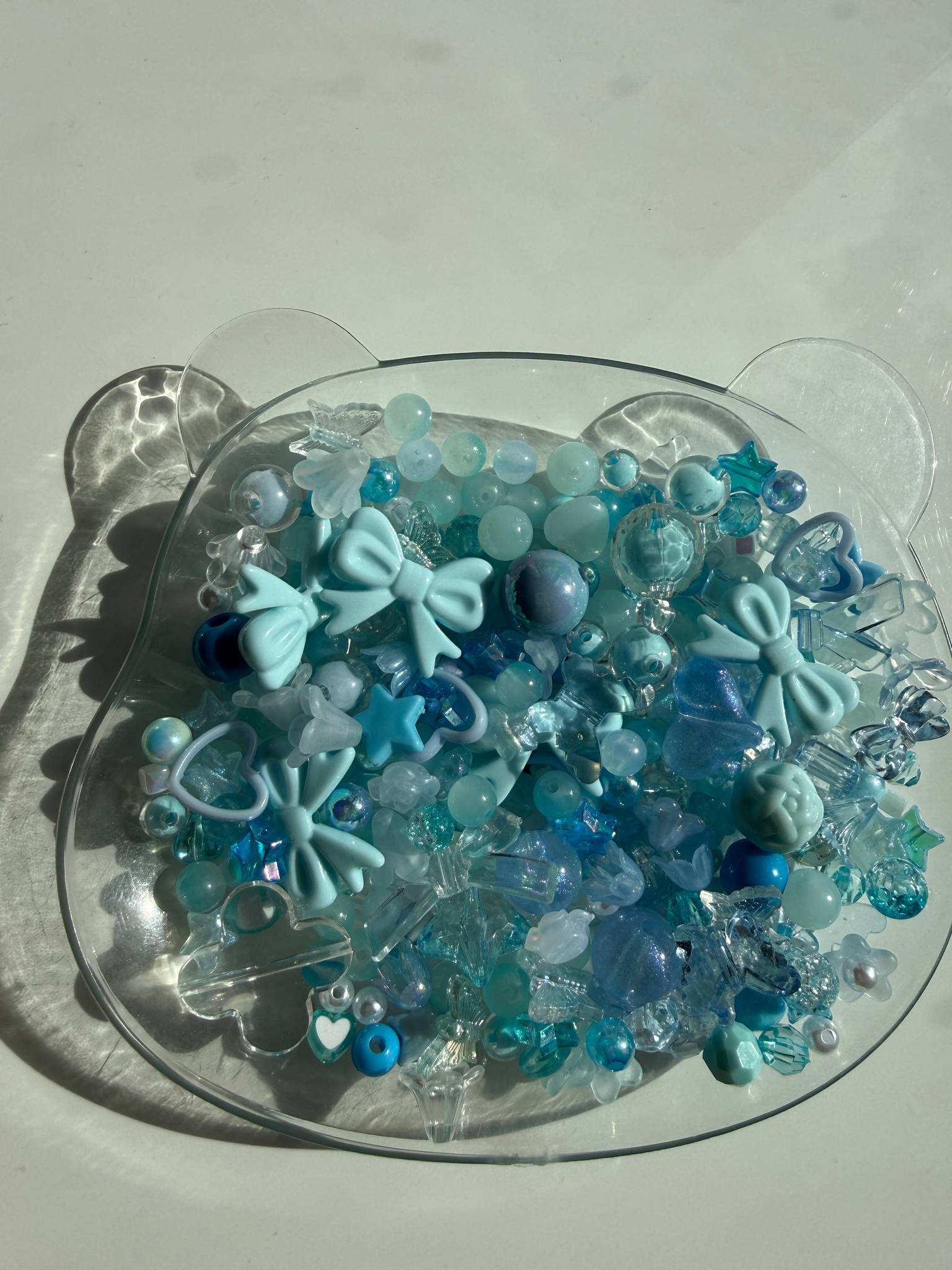 Blue Bead Mix – Ocean Blue Kawaii Bead Soup | Acrylic Craft Beads for Jewelry, Phone Charms, Bracelets & Keychains Beadsbylillixx