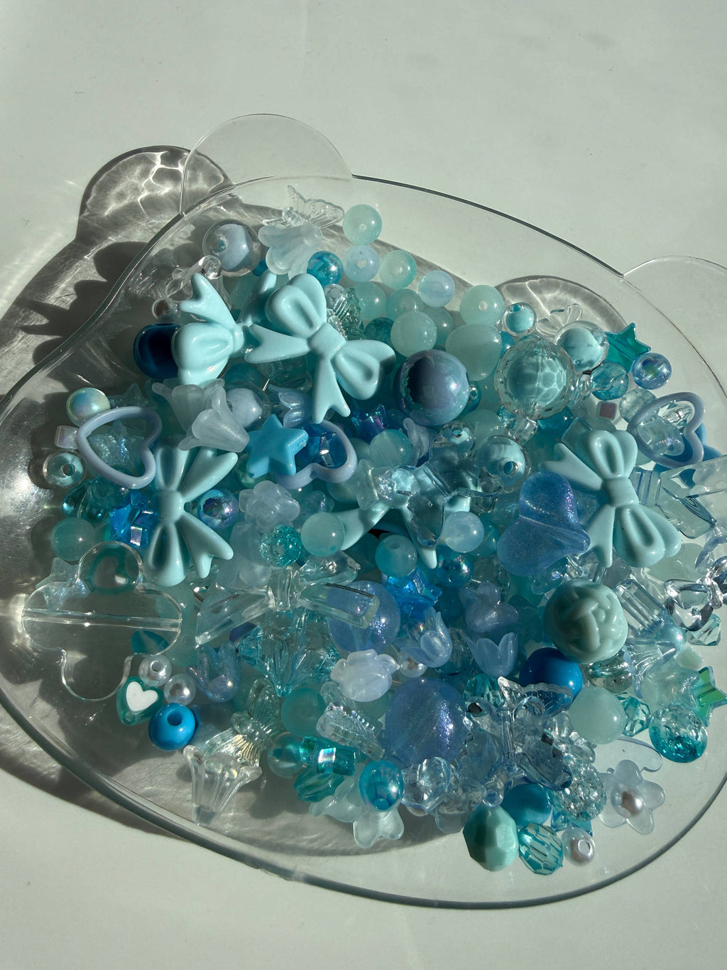 Blue Bead Mix – Ocean Blue Kawaii Bead Soup | Acrylic Craft Beads for Jewelry, Phone Charms, Bracelets & Keychains Beadsbylillixx