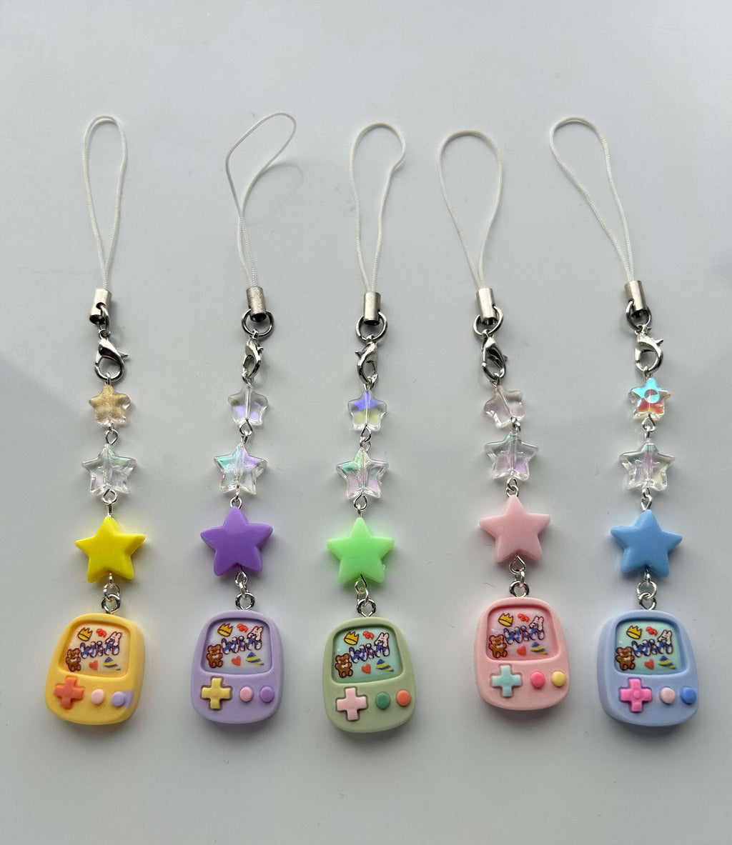 HANDMADE Cute Retro Games Console Phone Charms