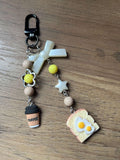 HANDMADE Cute Kawaii Breakfast Keychain - Beadsbylillixx