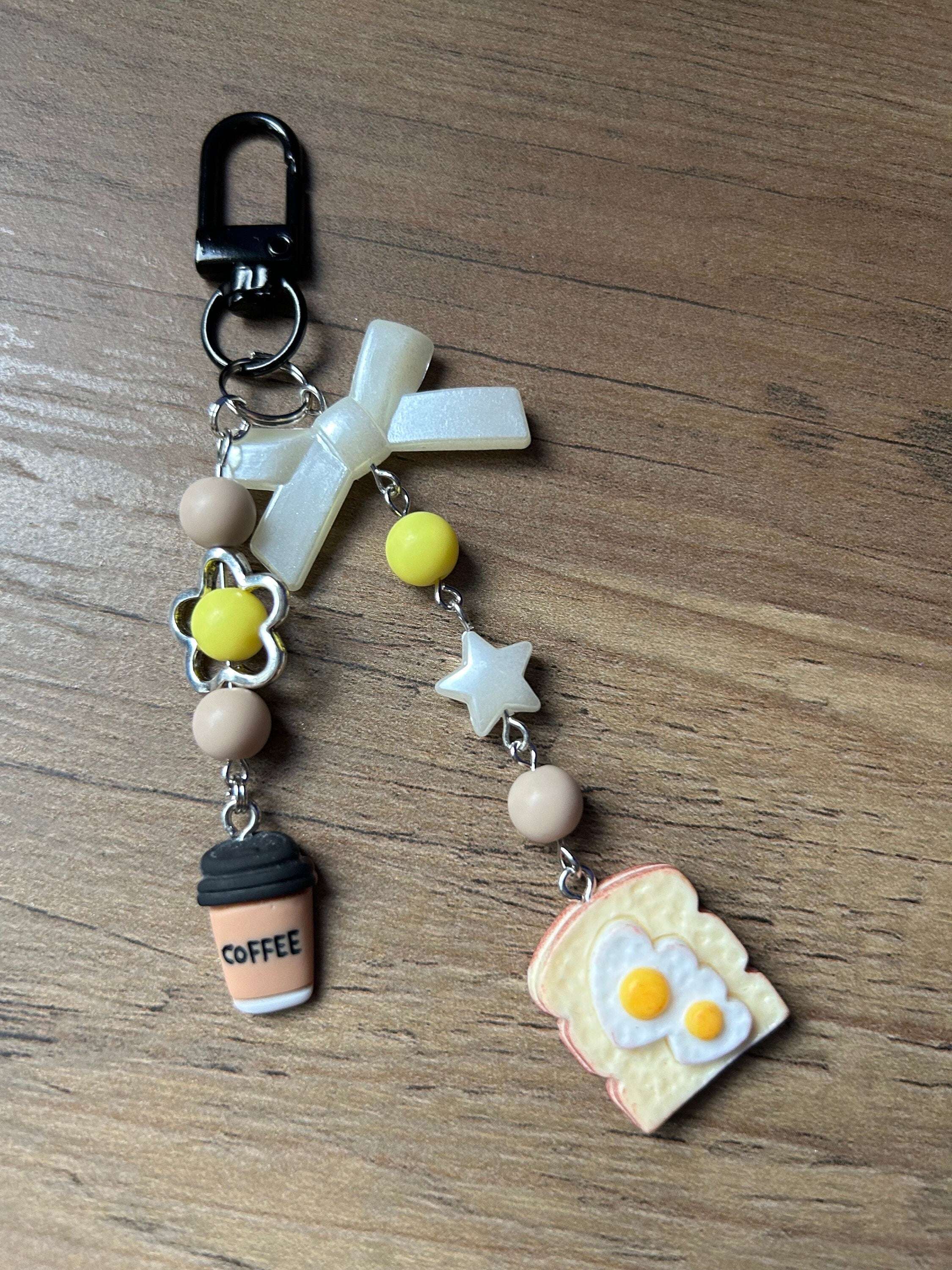 HANDMADE Cute Kawaii Breakfast Keychain
