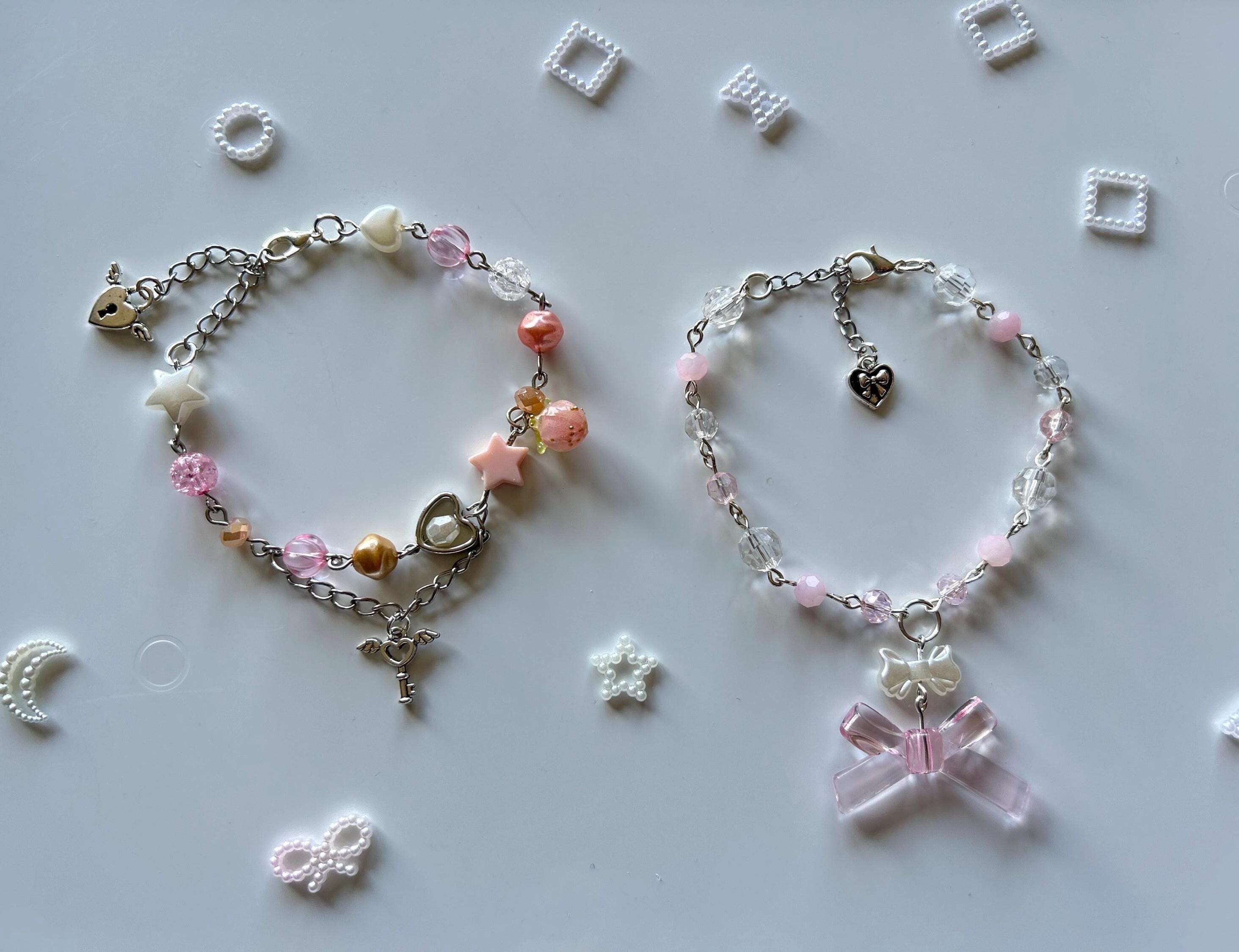 Pretty Handmade Coquette Beaded Bracelets