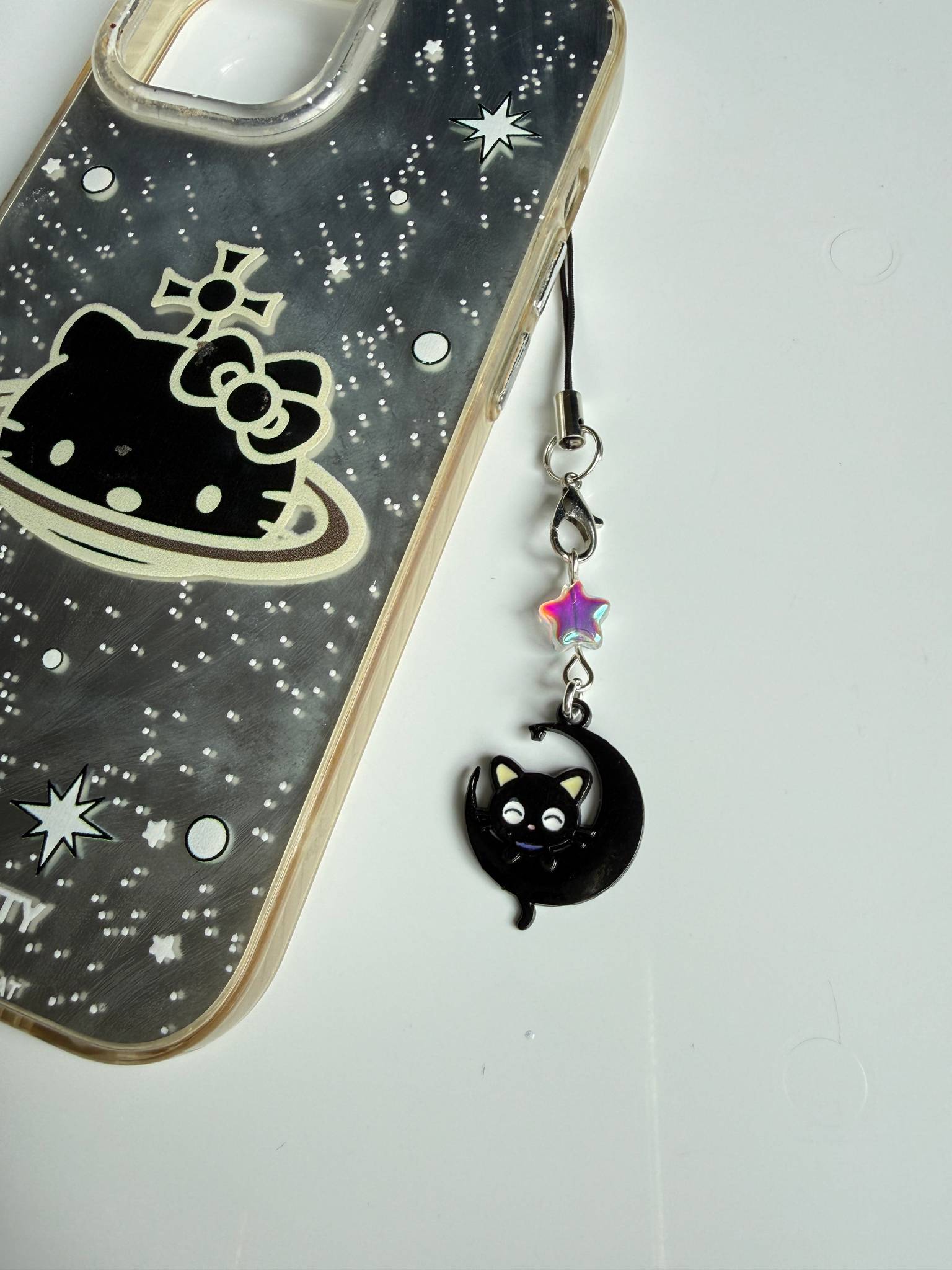 Chococat Inspired Kawaii Phone Charm, Whimsical jewellery Beadsbylillixx