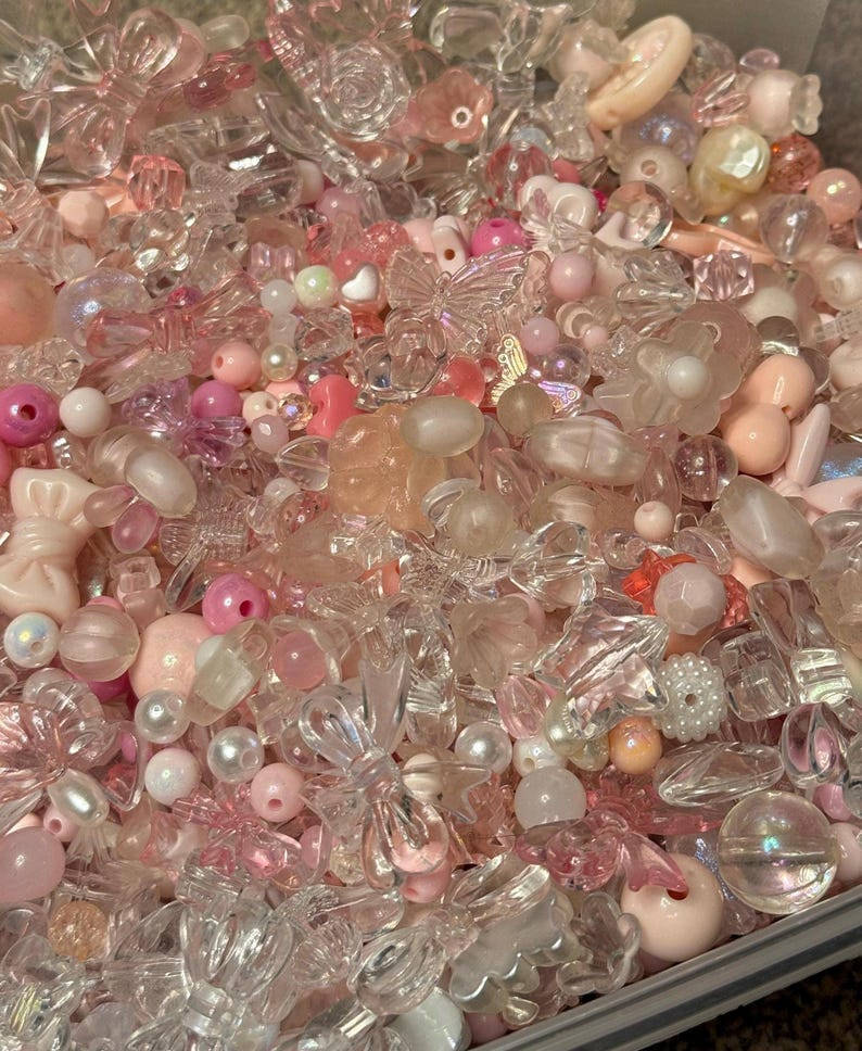 Coquette Pink Bead Soup Beadsbylillixx
