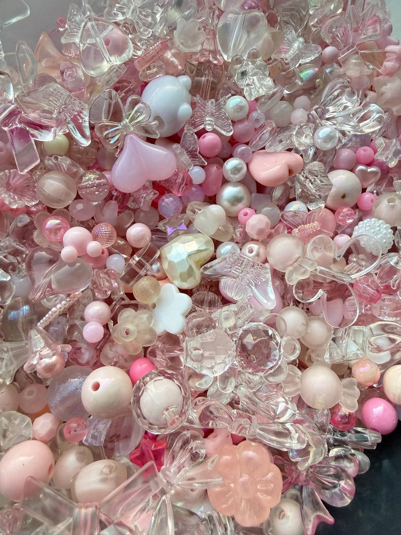 Coquette Pink Bead Soup Beadsbylillixx