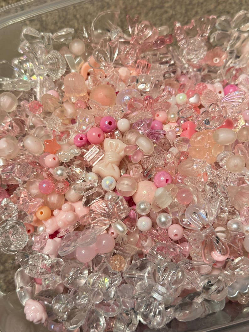 Coquette Pink Bead Soup Beadsbylillixx