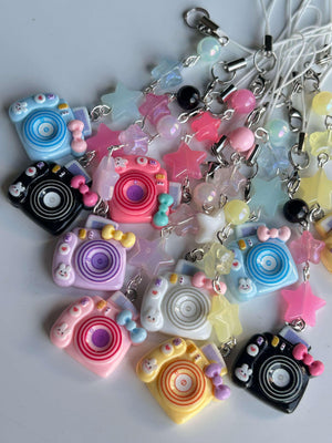 Cute and colourful kawaii Camera Phone charms