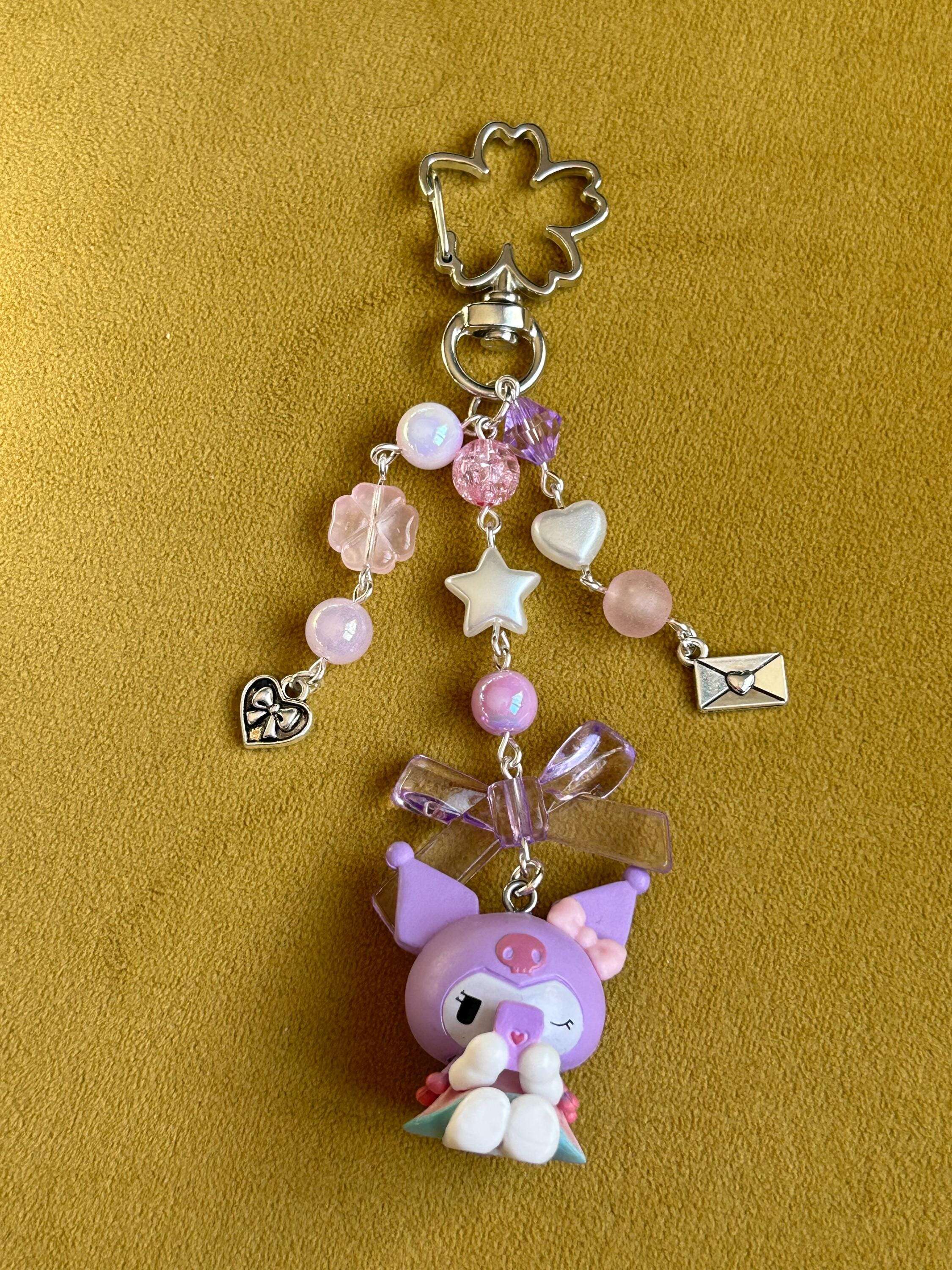 Super Cute Handmade Sanrio Sleepover Themed Keychains Kuromi