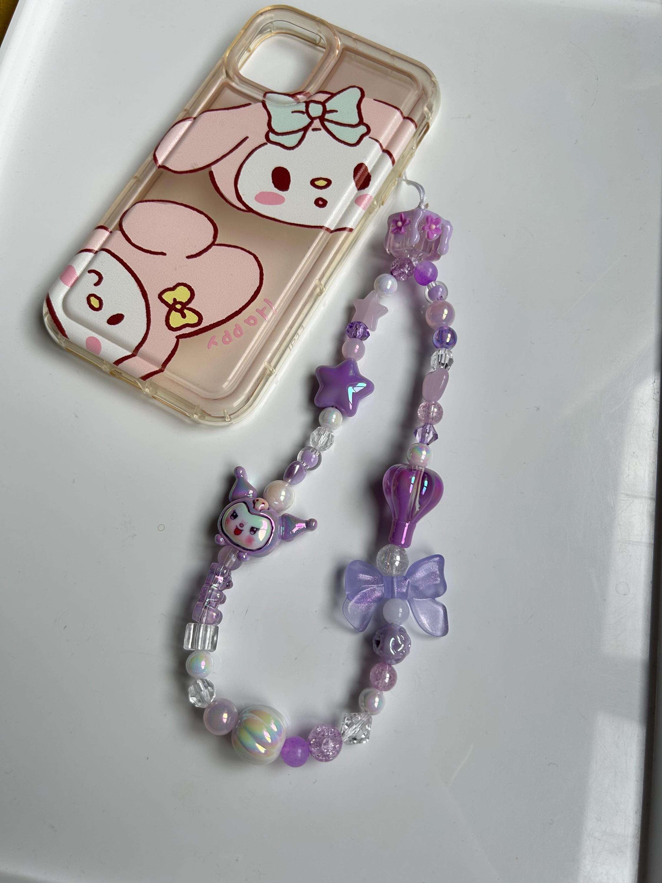 HANDMADE Cute Sanrio Inspired Hot Air Balloon Phone Charms Kuromi