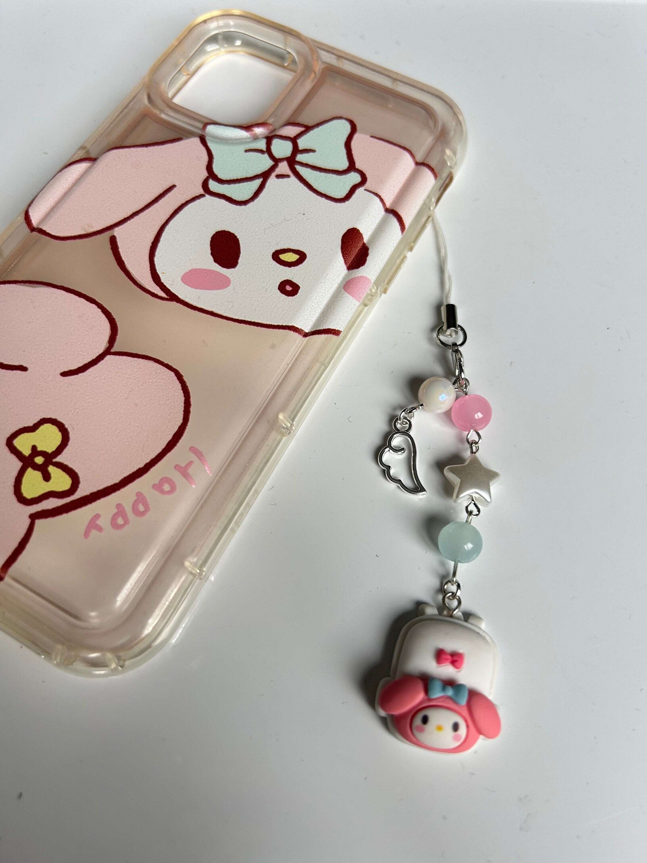HANDMADE Cute Sanrio My Melody Themed Phone Charms Backpack My Mld