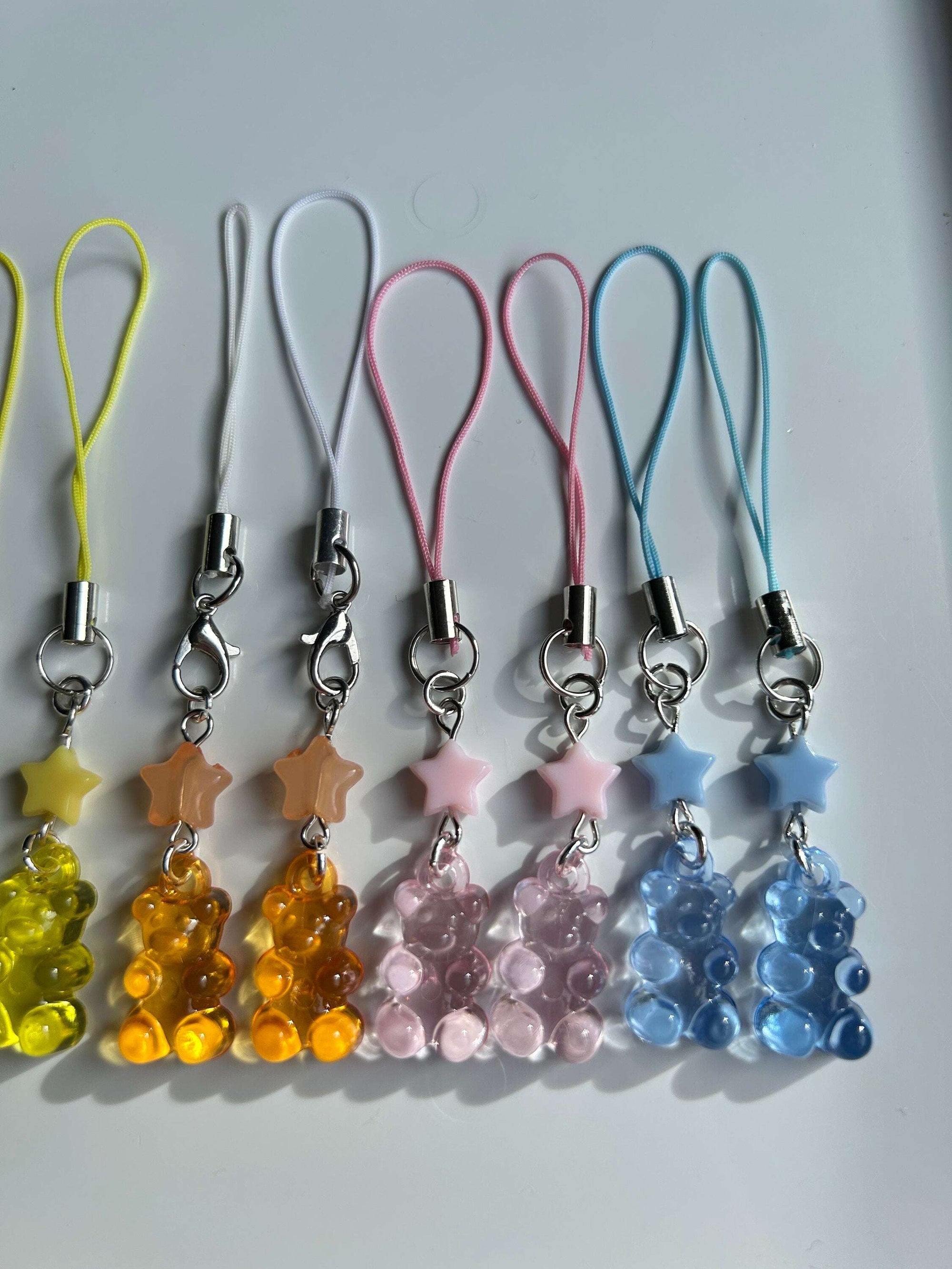 HANDMADE Kawaii Cute Gummy Bear Phone Charms Orange