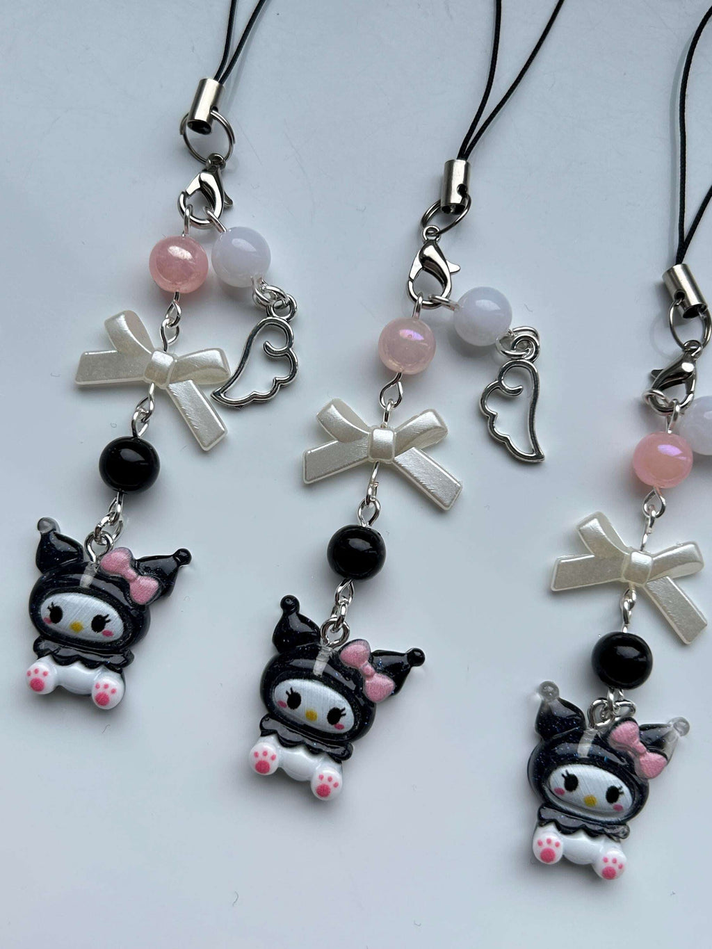 HANDMADE Cute Sanrio Themed Kuromi Phone Charm