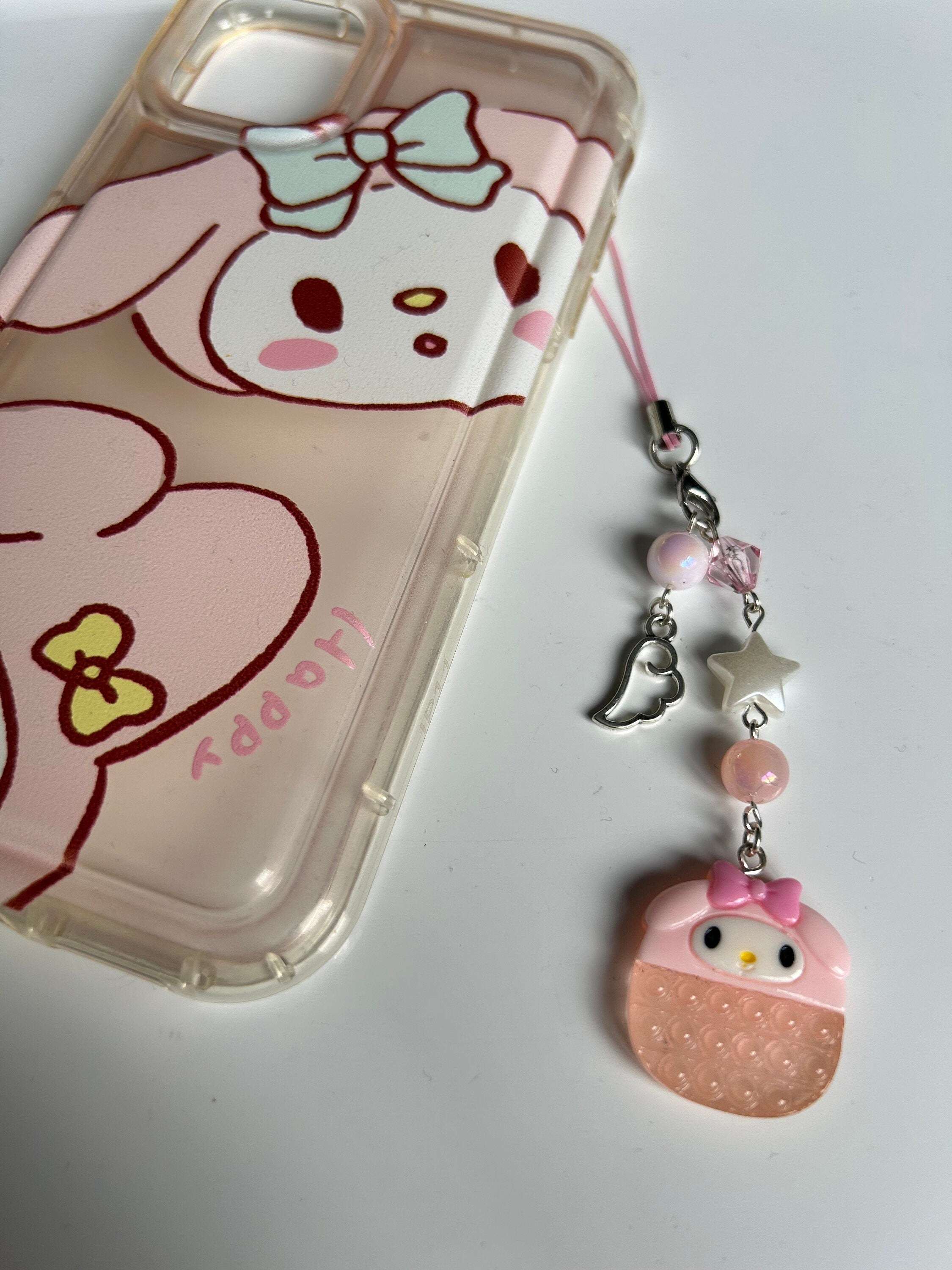 HANDMADE Cute Sanrio My Melody Themed Phone Charms My Mld Popit