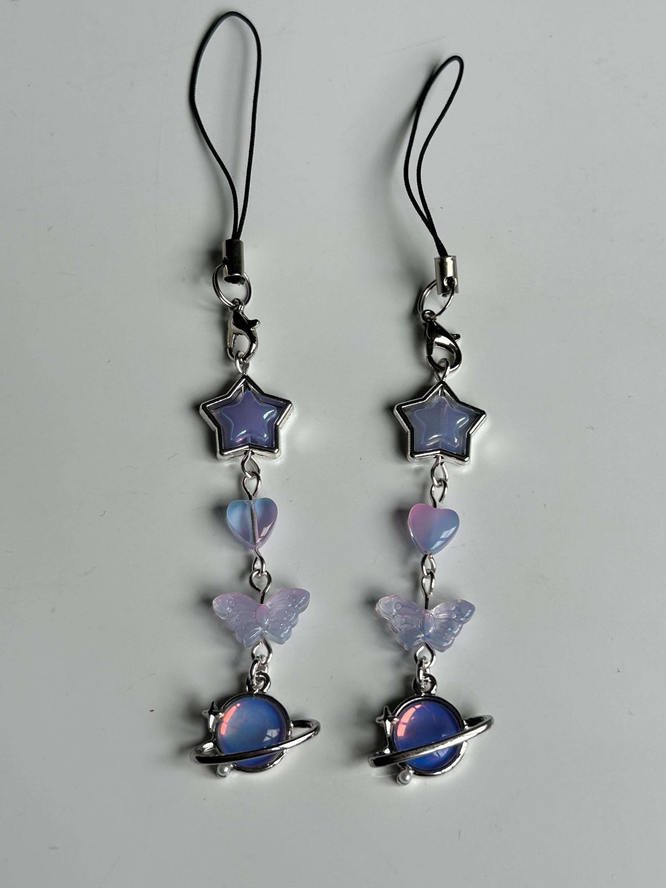 HANDMADE Cute Whimsical Galaxy Phone Charms